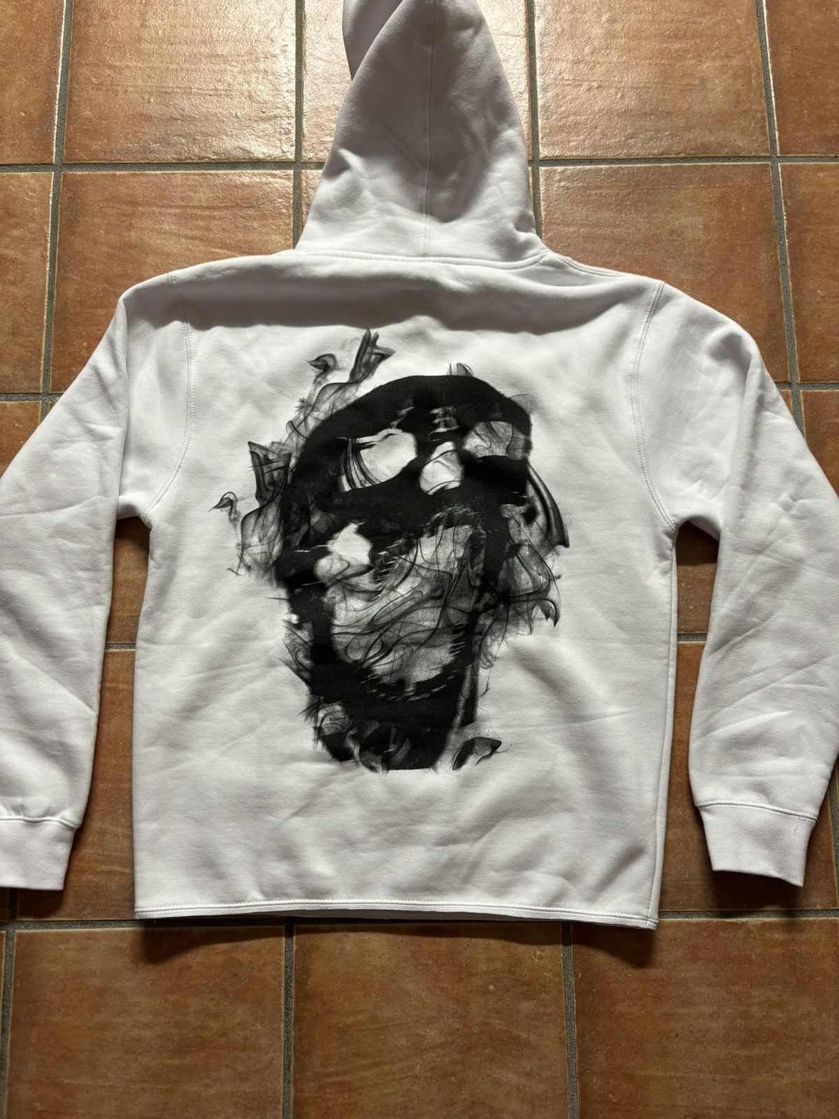 Revenge Revenge Smoke Arch Cropped White Hoodie Size US S / EU 44-46 / 1 - 2 Thumbnail