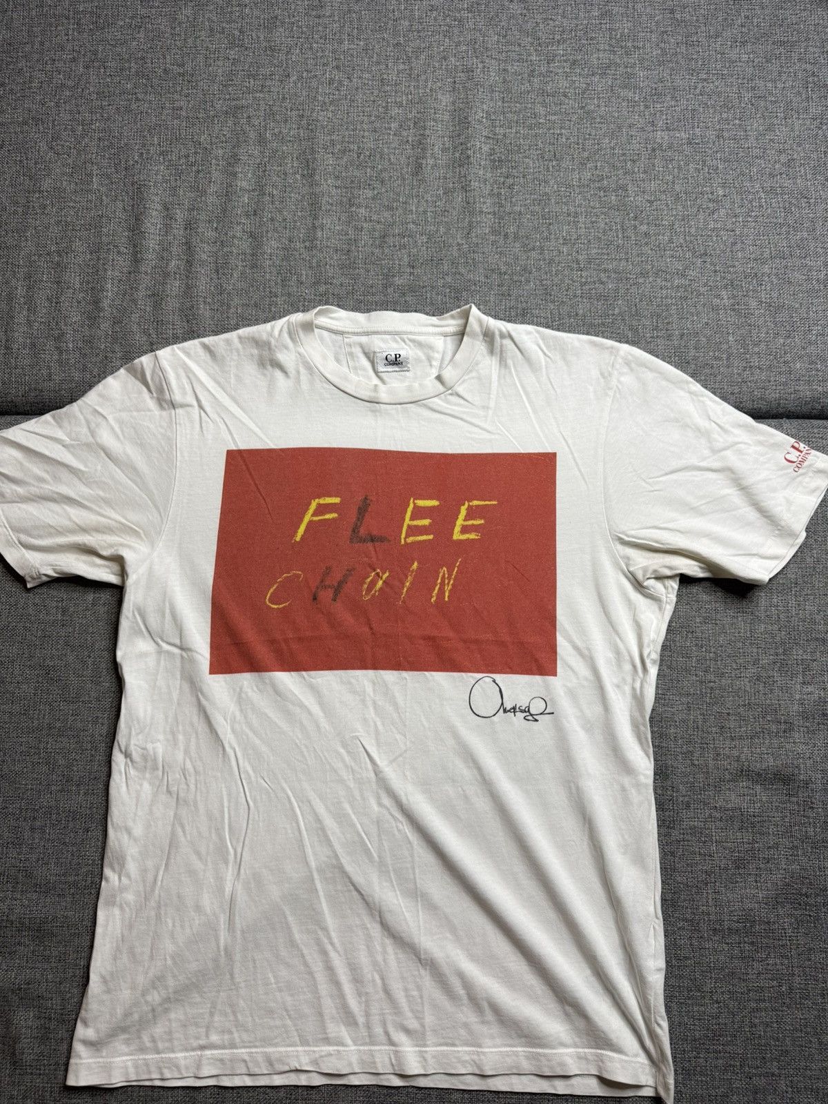 C.P. Company Vintage C.P. Company Big Logo white T-Shirt Size US L / EU 52-54 / 3 - 1 Thumbnail