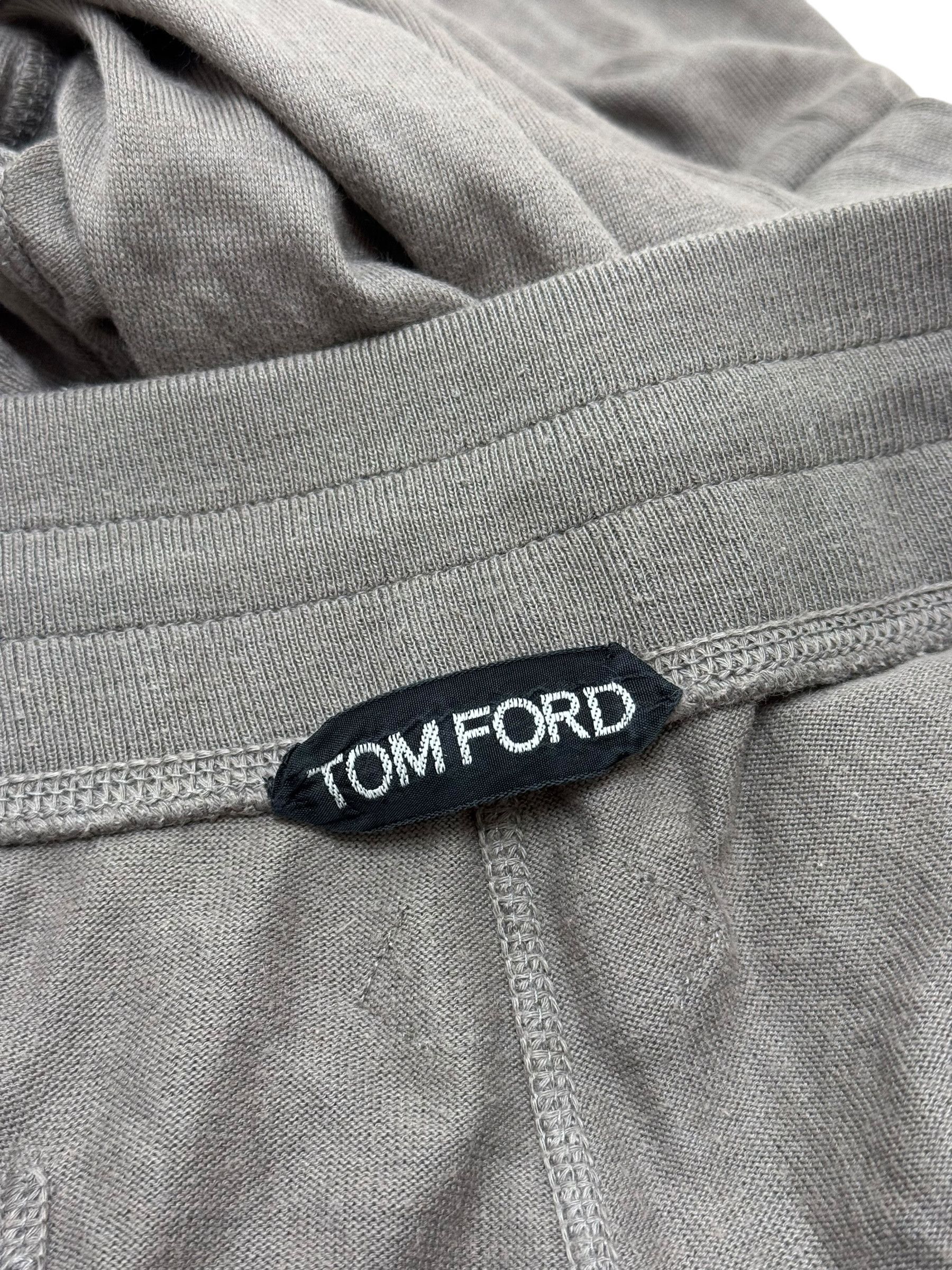 Tom Ford Tom Ford Grey Mens Embroidered Logo Sweatpants Size US 34 / EU 50 - 6 Thumbnail