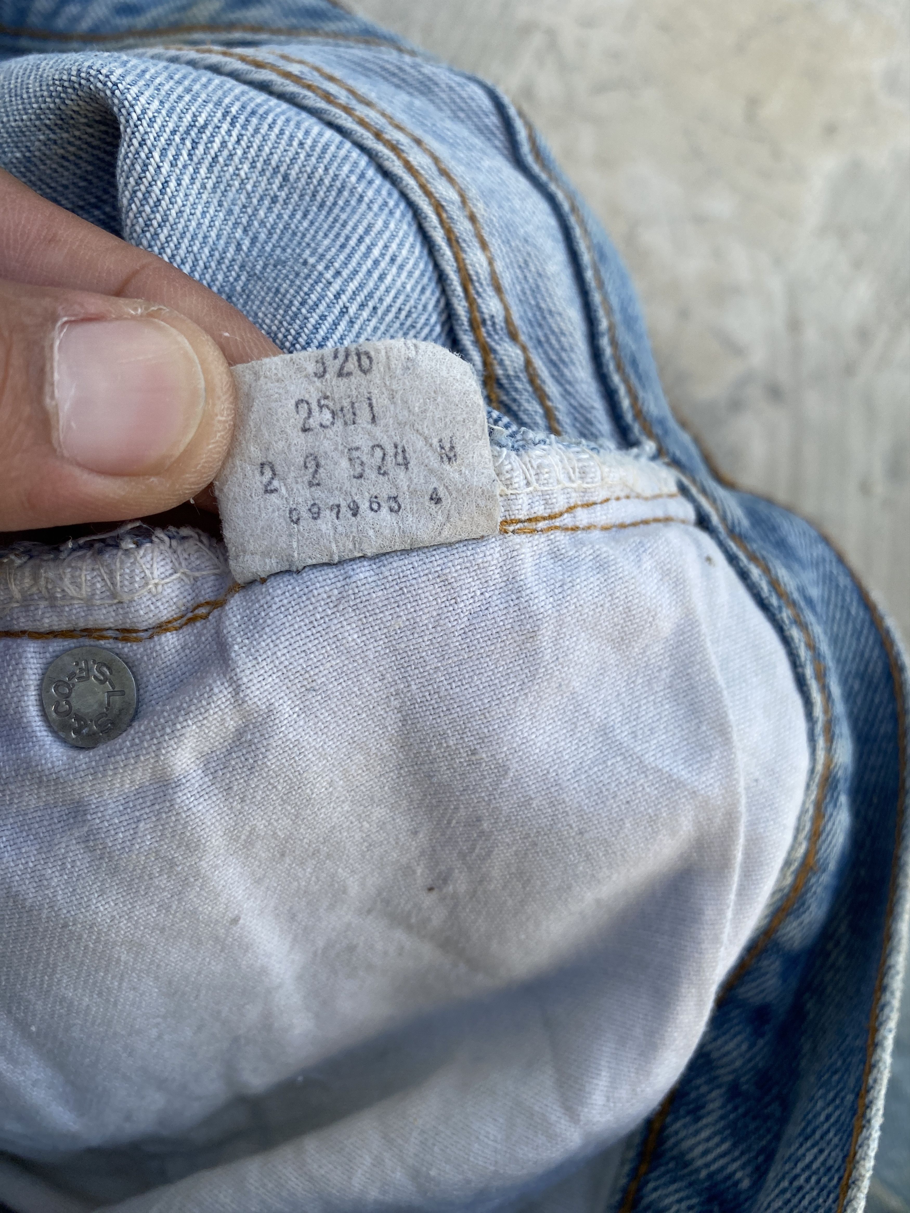 Levi's × Vintage Vintage 80s Levis 501 Redline #524 Selvedge Jeans Size US 31 - 12 Thumbnail