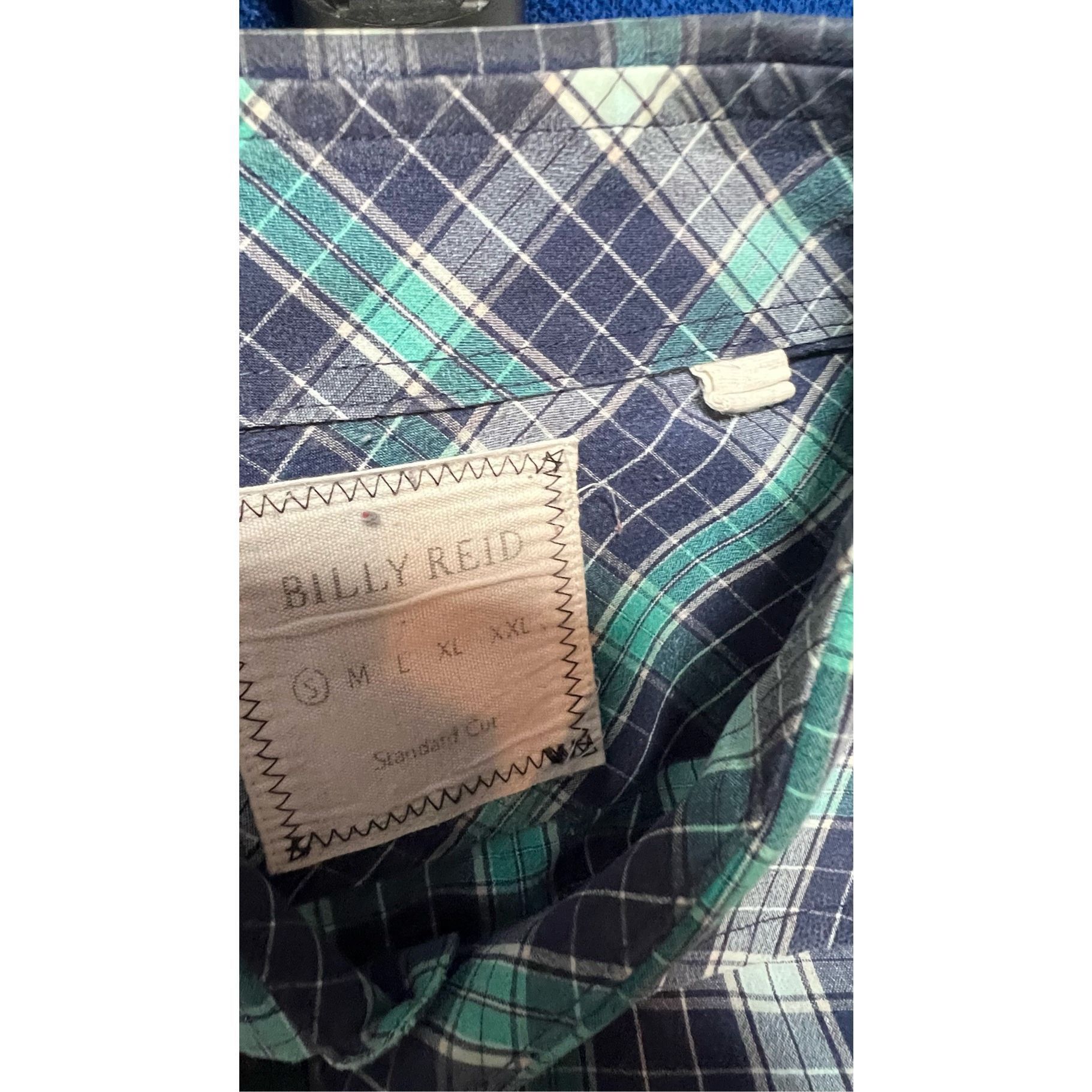Billy Reid Billy Reid Blue Plaid Long Sleeve Button Up Standard Cut Shi Size US S / EU 44-46 / 1 - 3 Thumbnail