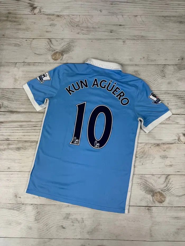 Nike Nike Manchester City 2015 2016 Kun Aguero #10 Home Jersey Size US S / EU 44-46 / 1 - 24 Thumbnail