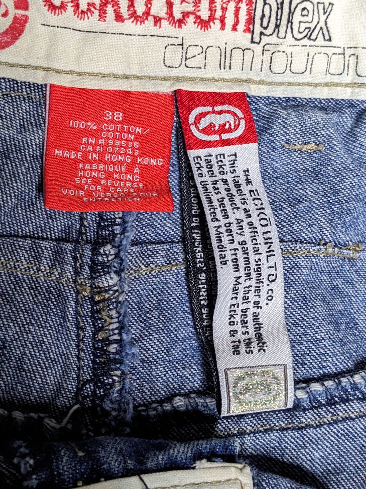 Ecko Unltd. Vintage 90s Ecko Unltd Carpenter Shorts Denim Baggy Jorts 38 Size US 38 / EU 54 - 15 Thumbnail
