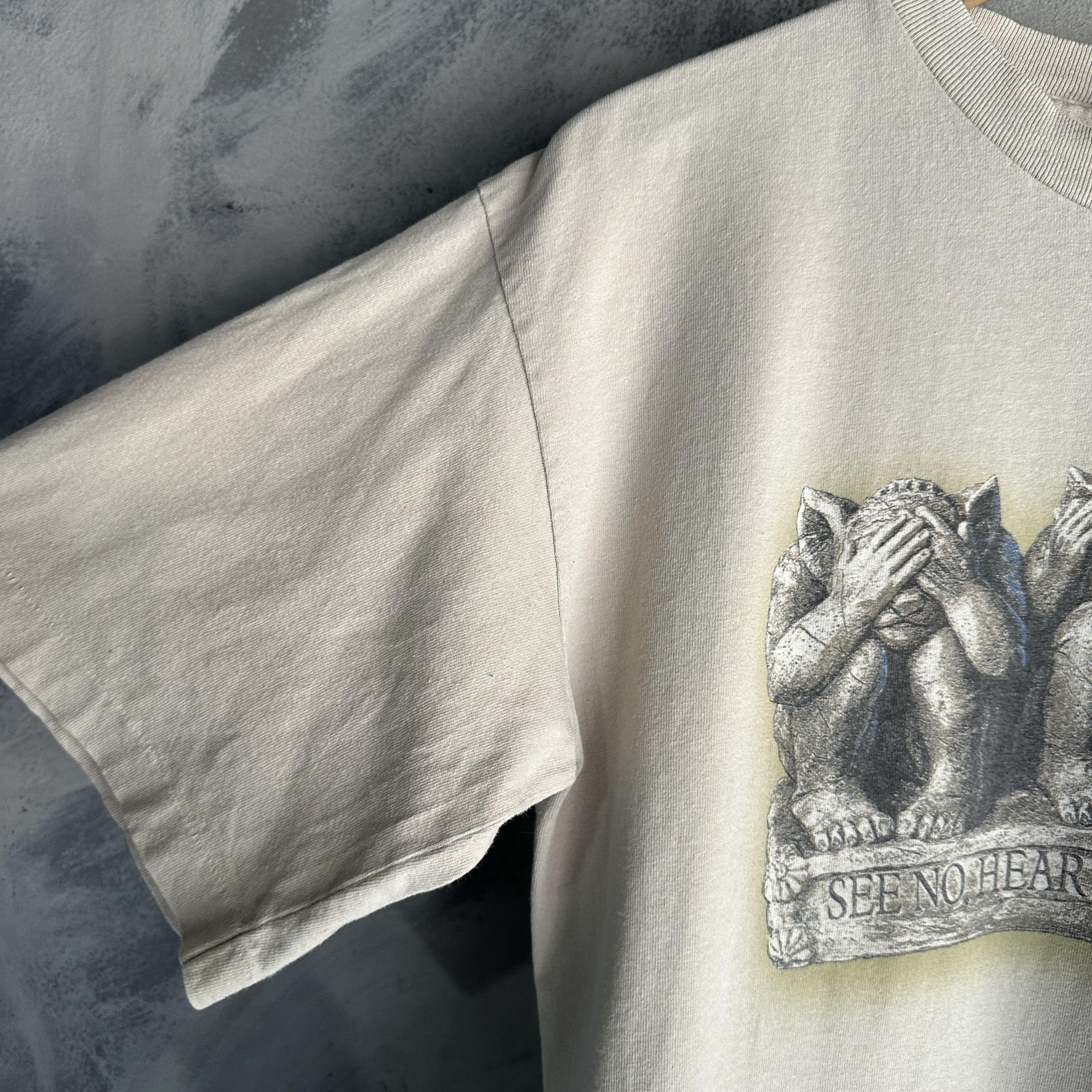 Other Vtg Gargoyles T shirt Mens "See No, Hear No, Speak No Evil" Size US M / EU 48-50 / 2 - 5 Thumbnail