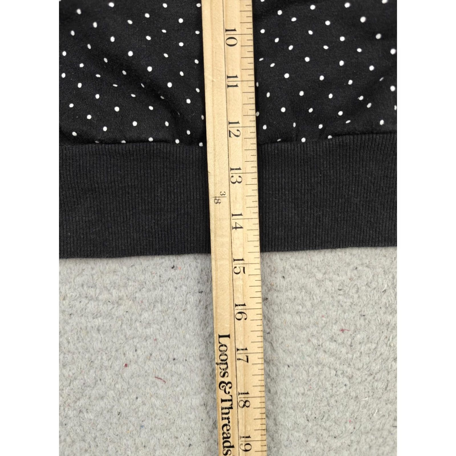 Garage Garage Shirt Juniors Small Black Crew Neck Polka Dot Cropped Balloon Sleeve Top Size S / US 4 / IT 40 - 5 Thumbnail