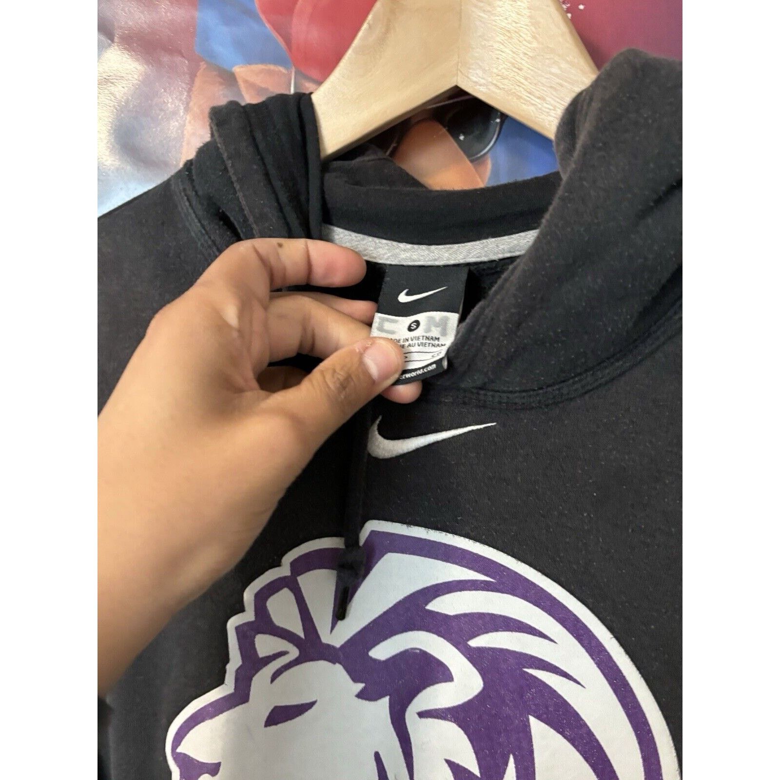 Nike Vintage nike centercheck hoodie Size Small Grey lion Size US S / EU 44-46 / 1 - 8 Thumbnail