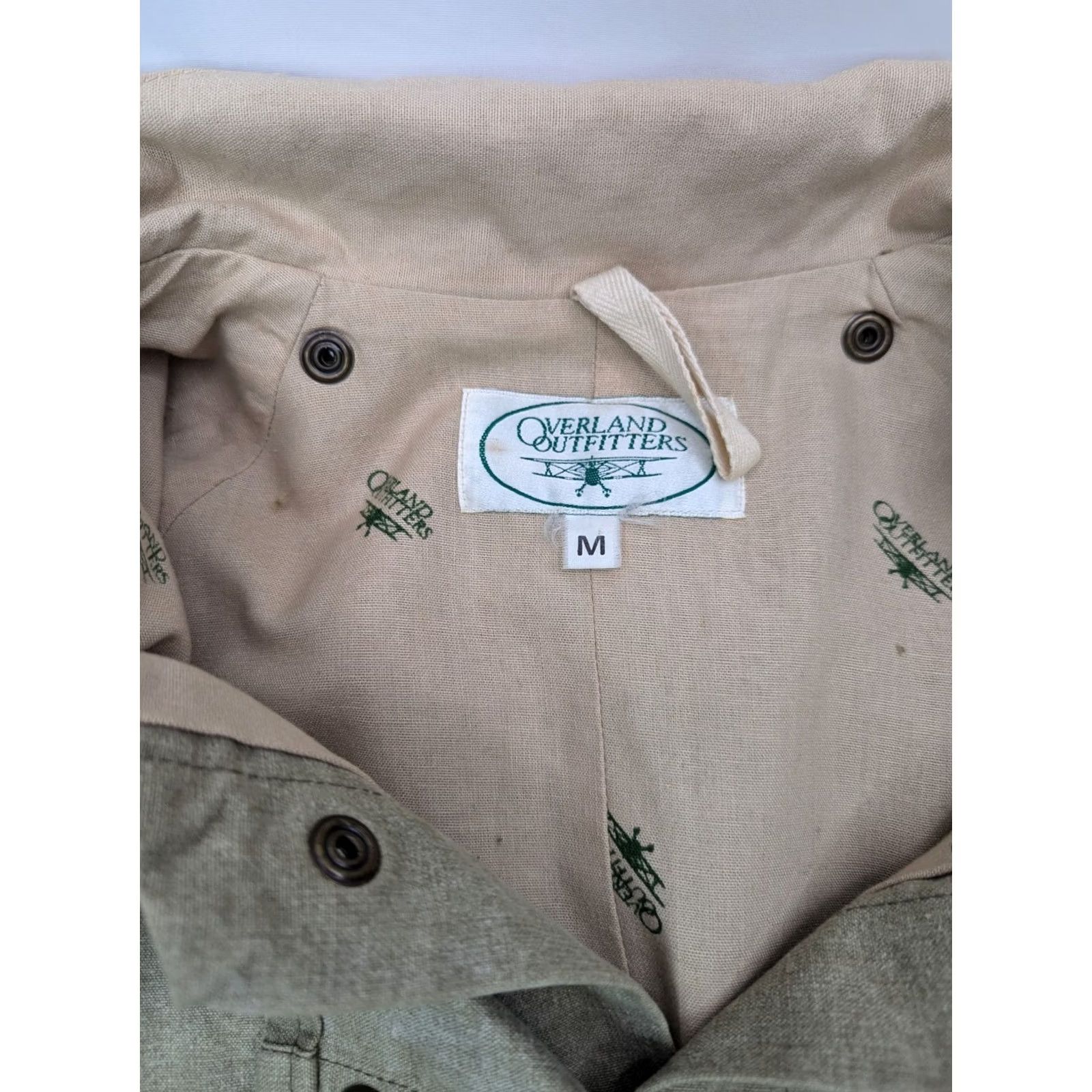 Vintage VTG Overland Outfitters Walkabout Adventure Duster Jacket Mens M Khaki Canvas Coat Size US M / EU 48-50 / 2 - 4 Thumbnail