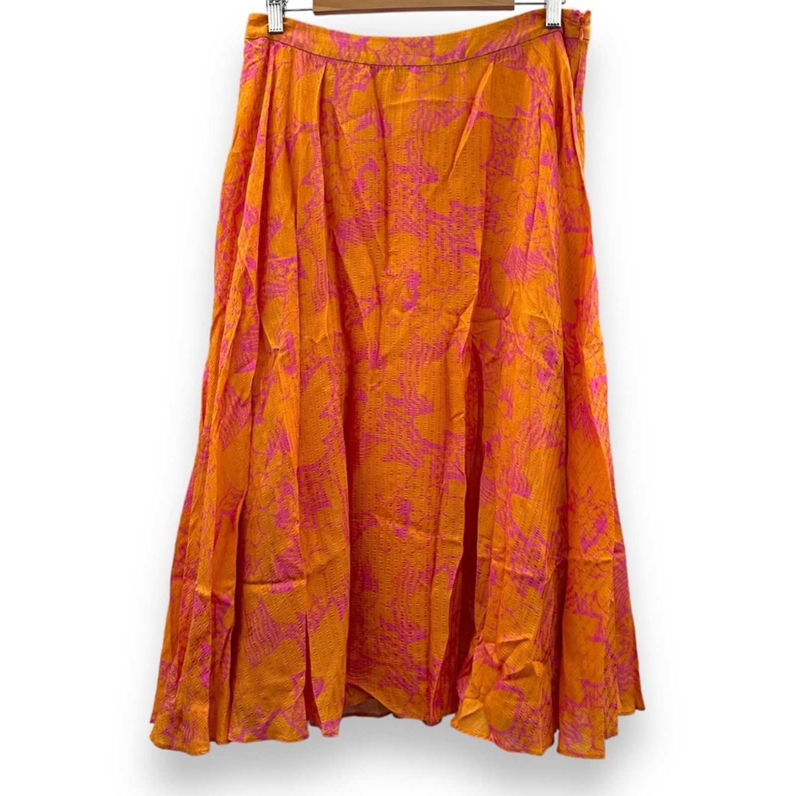 Tanya Taylor Tanya Taylor Jeana Floral Pleated Midi Skirt Sz 12 Size 34" / US 12 / IT 48 - 2 Thumbnail