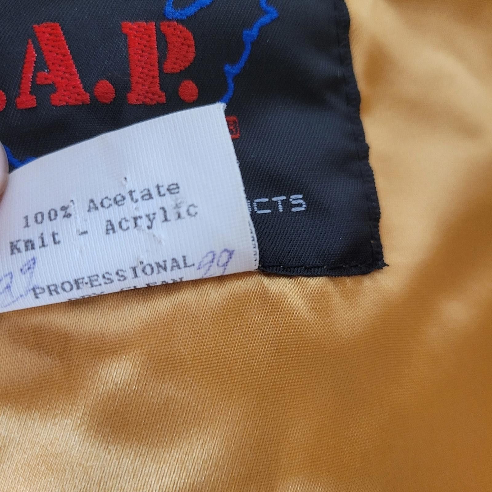 Other Vintage Luxor Las Vegas Bomber XL Black Satin Casino 90s USA Size US XL / EU 56 / 4 - 5 Thumbnail