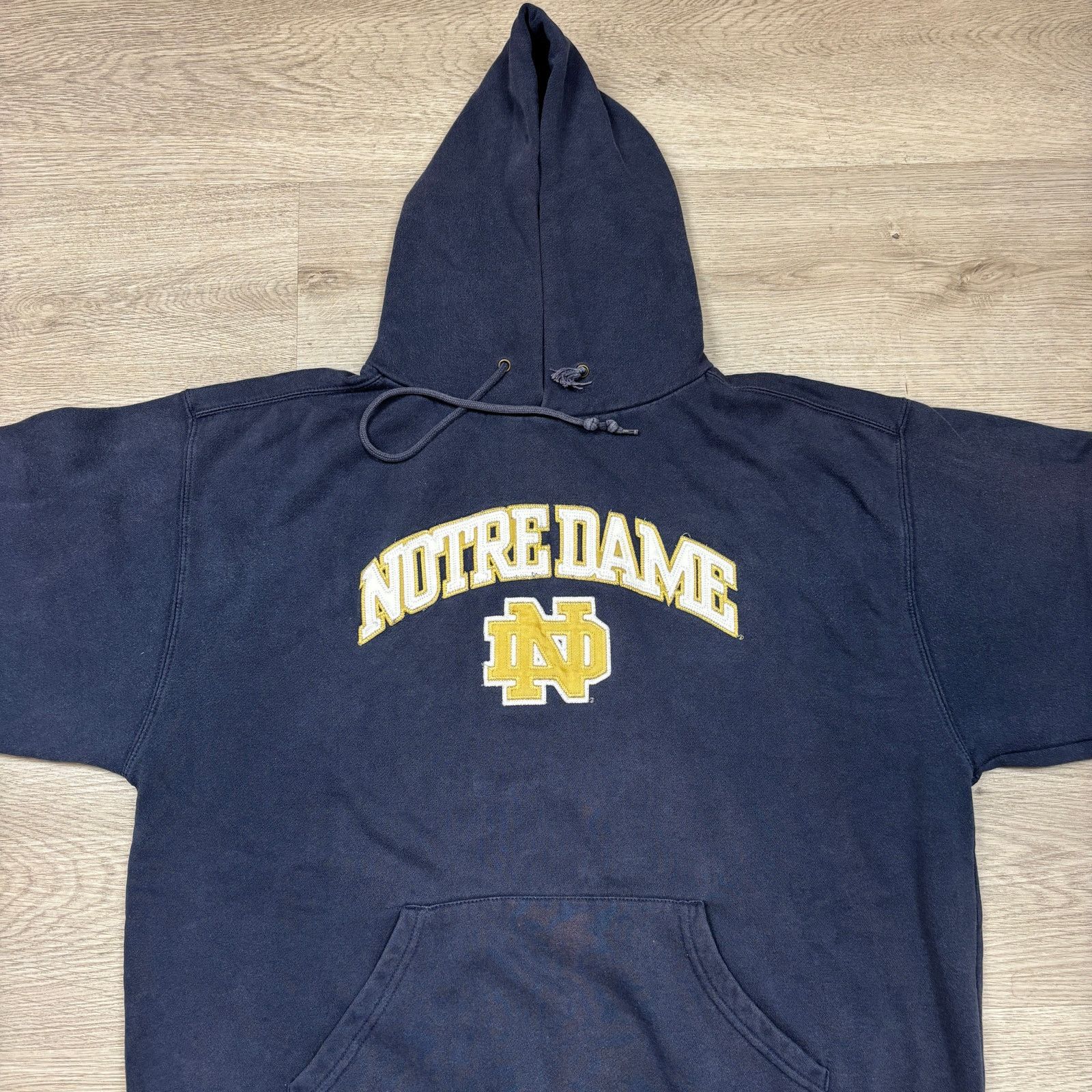 Jansport × Vintage Vintage 90s Jansport Notre Dame Fighting Irish Hoodie XL Size US XL / EU 56 / 4 - 2 Thumbnail