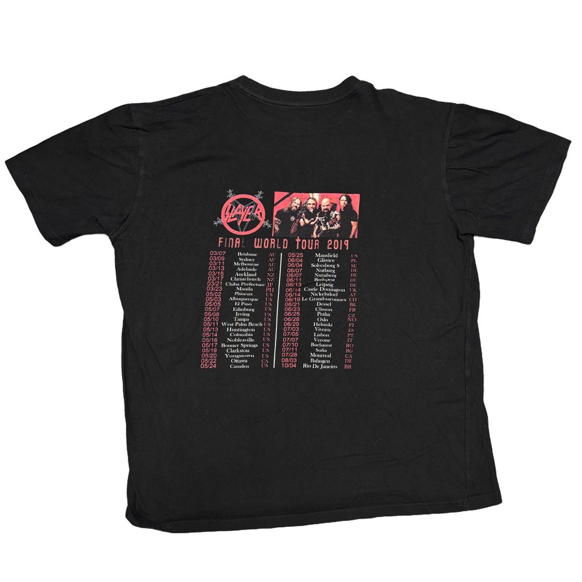 Band Tees × Slayer × Vintage Slayer Vintage Metal Band T Shirts Cannibal Corpse Size US L / EU 52-54 / 3 - 2 Thumbnail