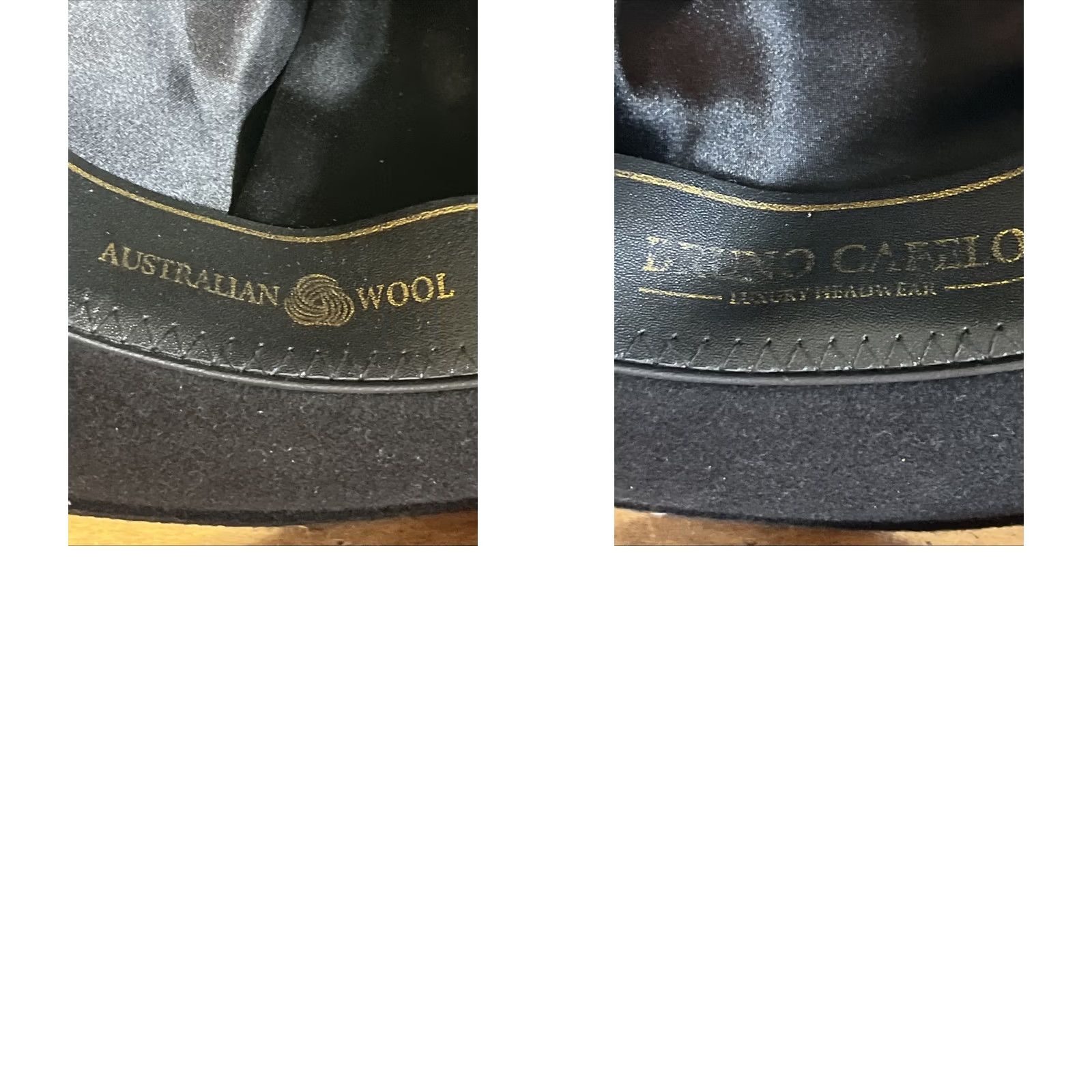 Vintage Bruno Capelo Fedora Hat Wool Black Men M Executive Collection Size ONE SIZE - 8 Thumbnail