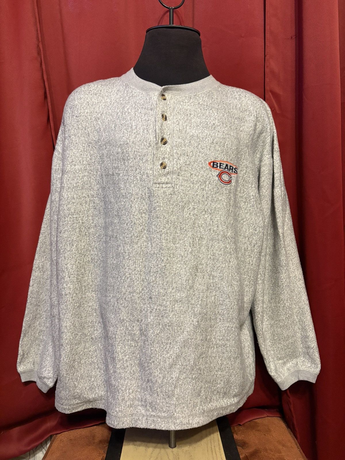 NFL Vintage Chicago Bears Long Sleeve Henley Shirt Y2K NFL Size US XXL / EU 58 / 5 - 1 Thumbnail