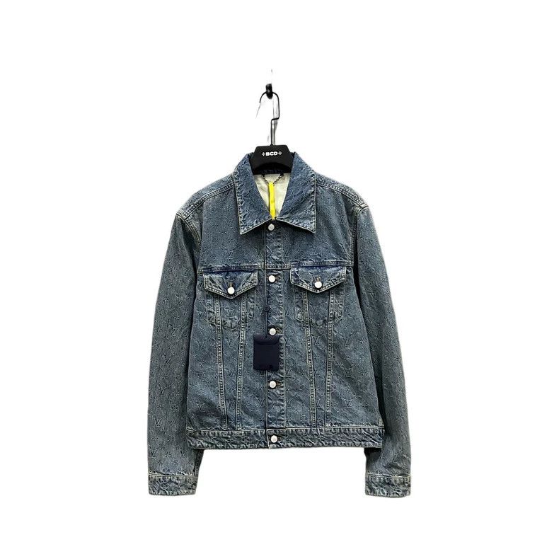 Louis Vuitton Washed Embossed Denim Jacket 2501-Nextarrow