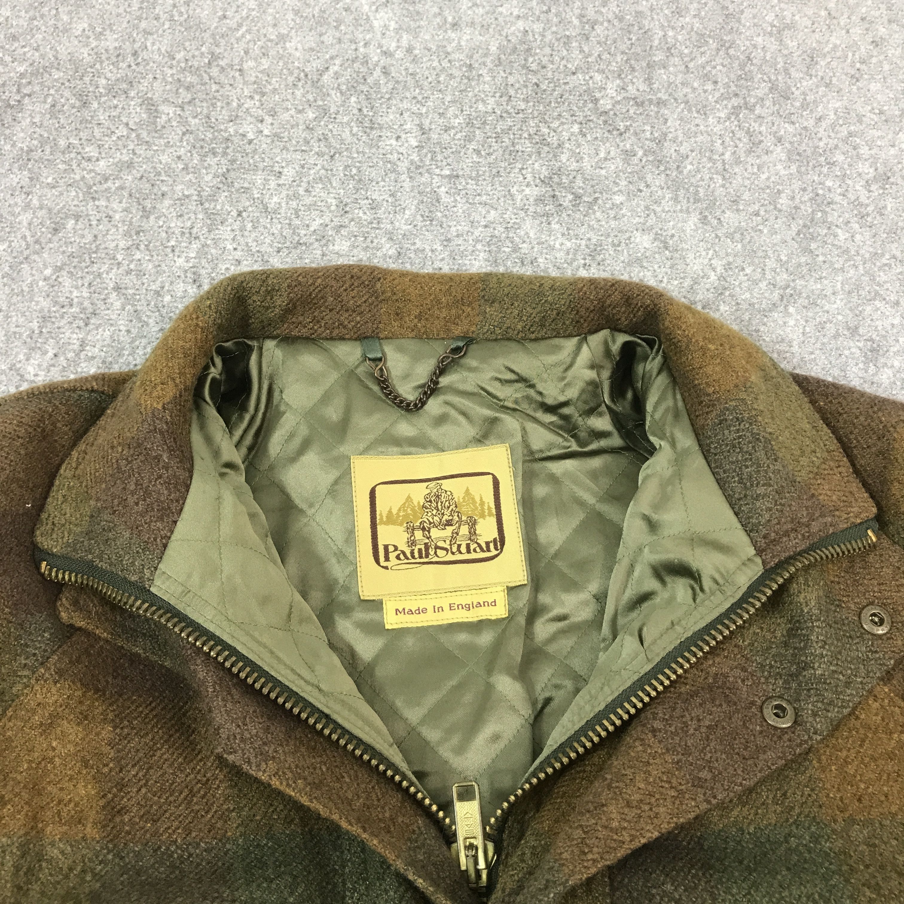 Paul Stuart Vintage Paul Stuart Wool Tartan design Parkas jacket Size US L / EU 52-54 / 3 - 5 Thumbnail