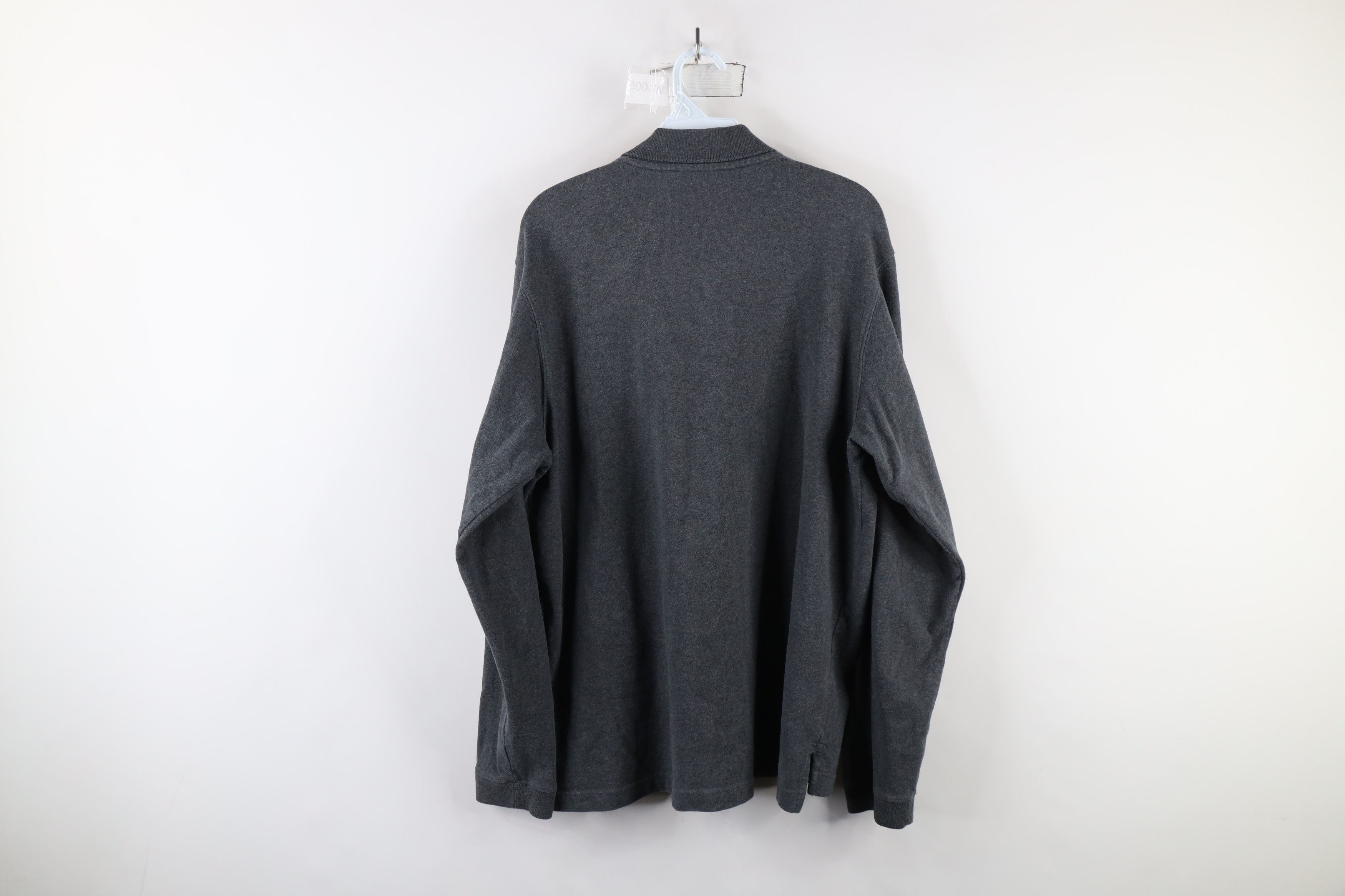 Eddie Bauer × Vintage Vintage 90s Eddie Bauer Long Sleeve Collared Rugby Polo Gray Size US M / EU 48-50 / 2 - 10 Thumbnail