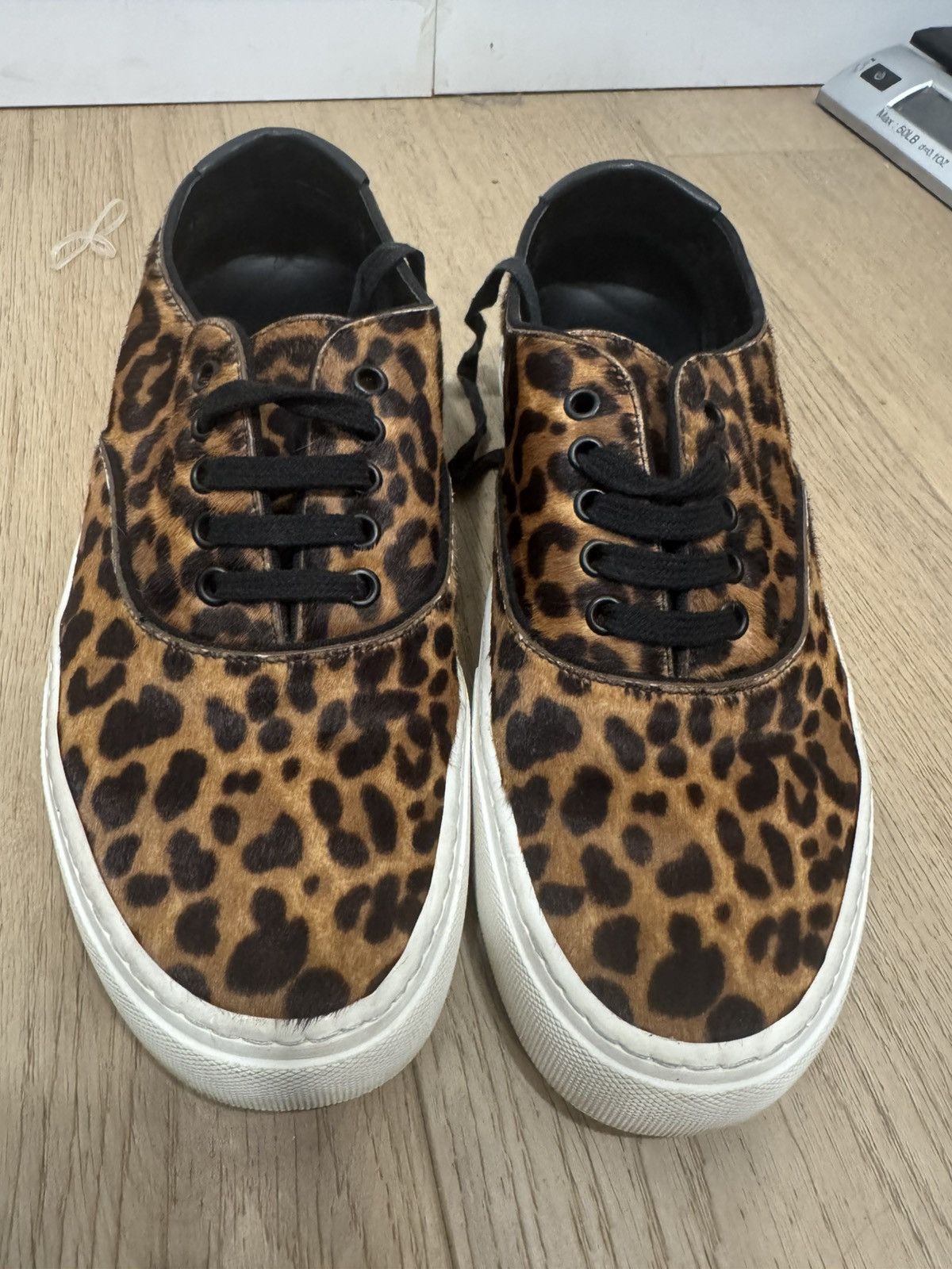 Saint Laurent Paris Ponyhair Leopard Venice Skates Size US 8 / EU 41 - 1 Thumbnail