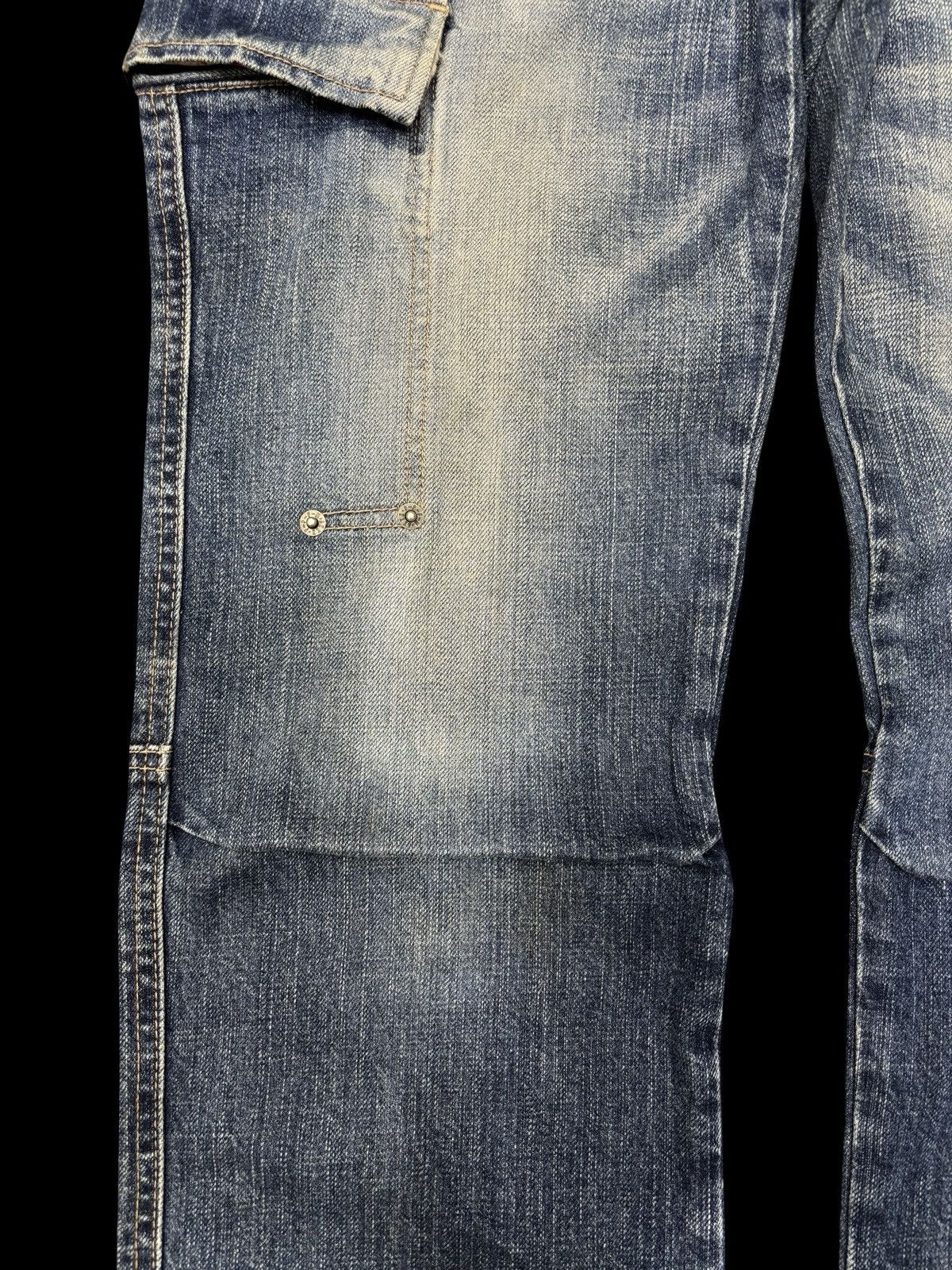 Japanese Brand PPFM Japan Custom Performance Two Tones Cargo Biker Denim Size US 33 - 6 Thumbnail