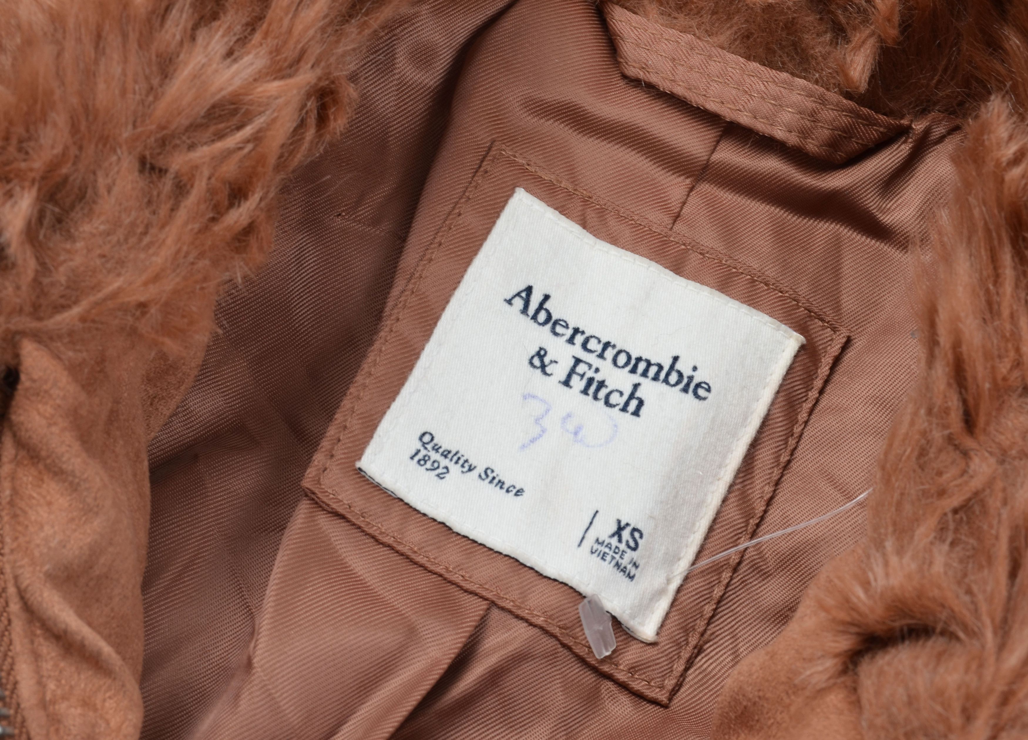 Abercrombie & Fitch × Vintage Abercrombie & Fitch Y2K Faux Fur Glam Coquette Cropped Coat Size XS / US 0-2 / IT 36-38 - 8 Thumbnail