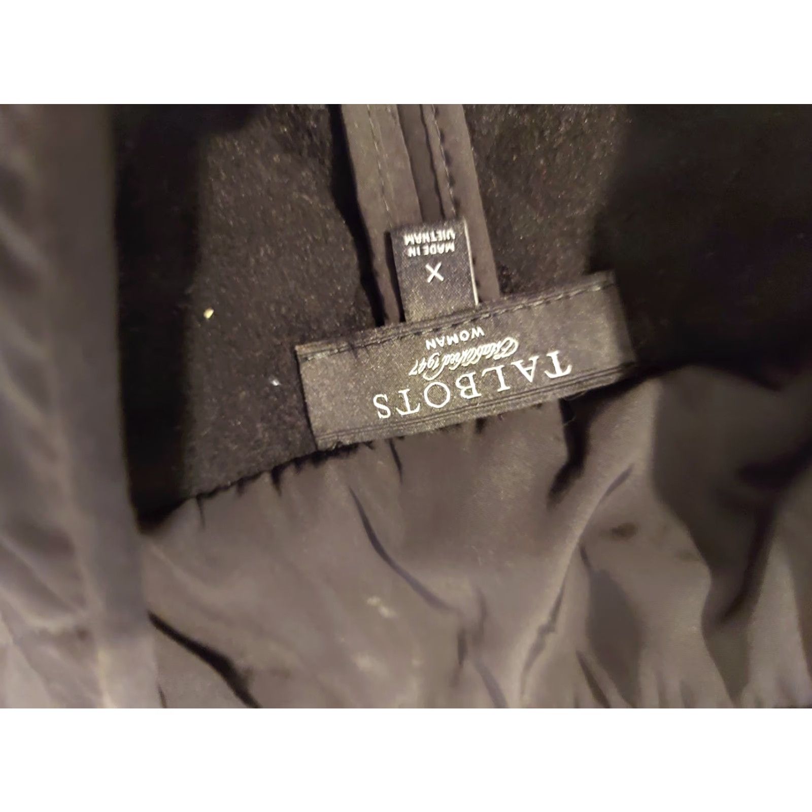Talbots Womens Talbots Full Zip Vest XL Black Puffer Jacket #Talbots#Vest#FullZip#Black#XL#Womens Size XL / US 12-14 / IT 48-50 - 4 Thumbnail