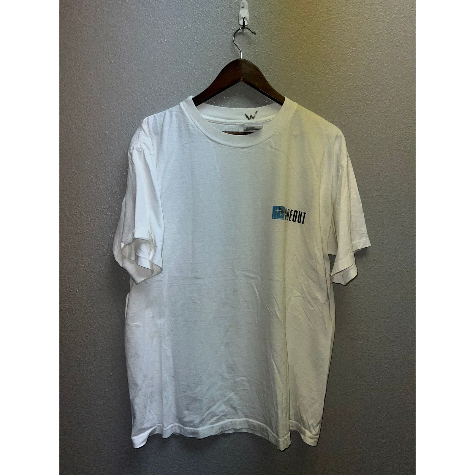 Sideout Vintage Surfing Shirt Sideout Sport Beach Art White Tee XL Size US XL / EU 56 / 4 - 2 Thumbnail