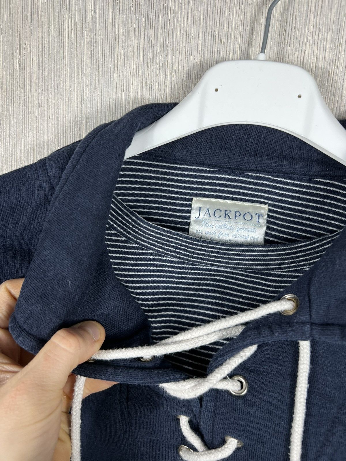 Acne Studios Vintage 80s Jackpot by Carli Gry lace-up sweatshirt polo Size US L / EU 52-54 / 3 - 7 Thumbnail