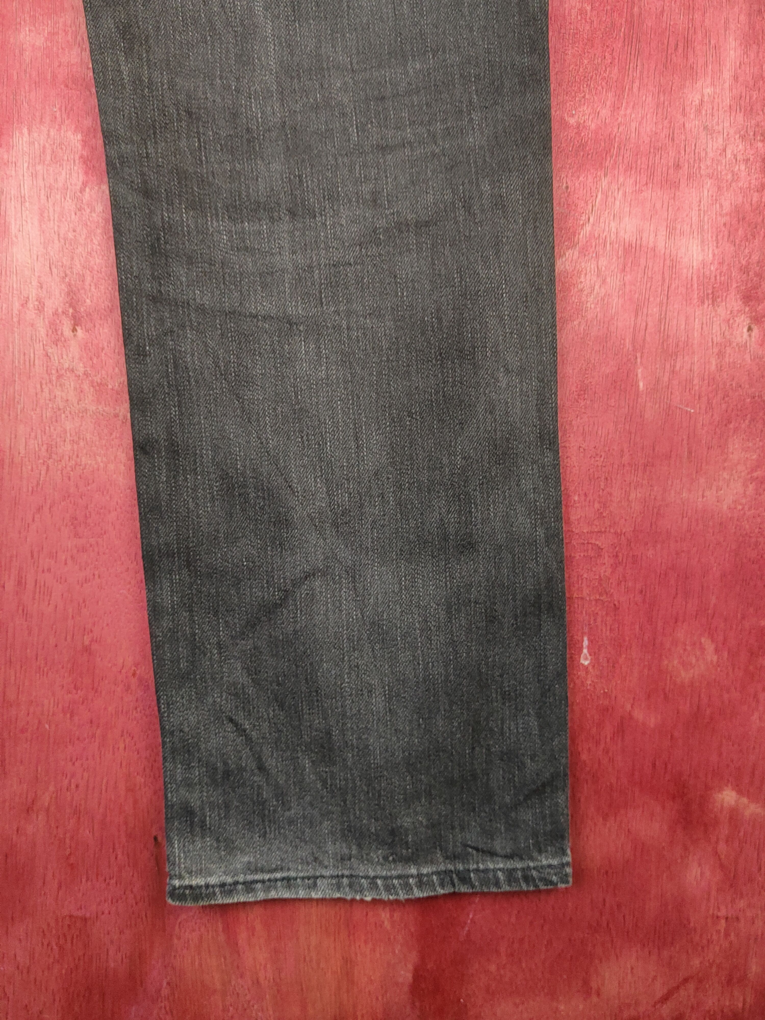 Japanese Brand Uniqlo Blue Faded Distressed Ripped Jeans #S1701 Size US 33 - 12 Thumbnail