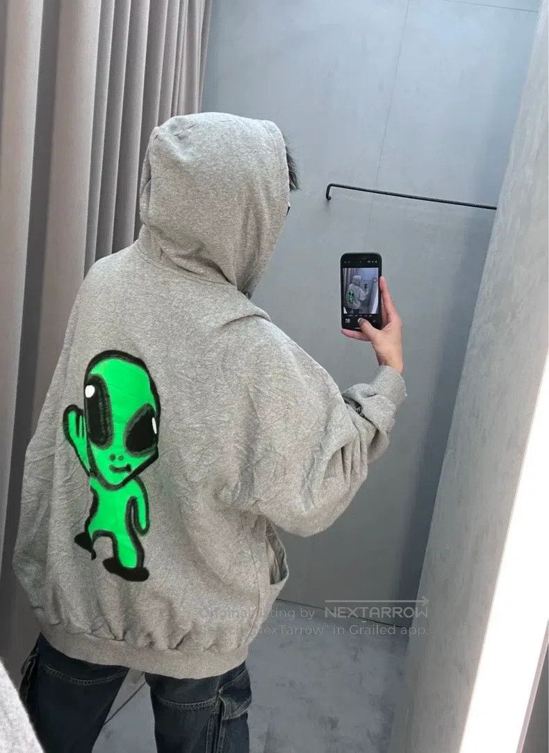 Balenciaga Balenciaga Alien Hi Zip Hoodie Jacket Size US S / EU 44-46 / 1 - 8 Thumbnail
