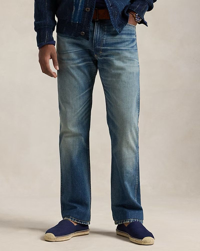 Polo Ralph Lauren Polo Ralph Lauren Heritage Rider Bootcut Jean Blue 33/32 Size US 33 - 2 Thumbnail