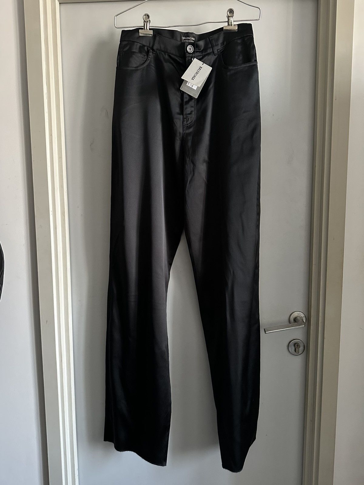 Balenciaga SS22 Balenciaga Loose-cut Satin Trousers Size US 31 - 1 Thumbnail