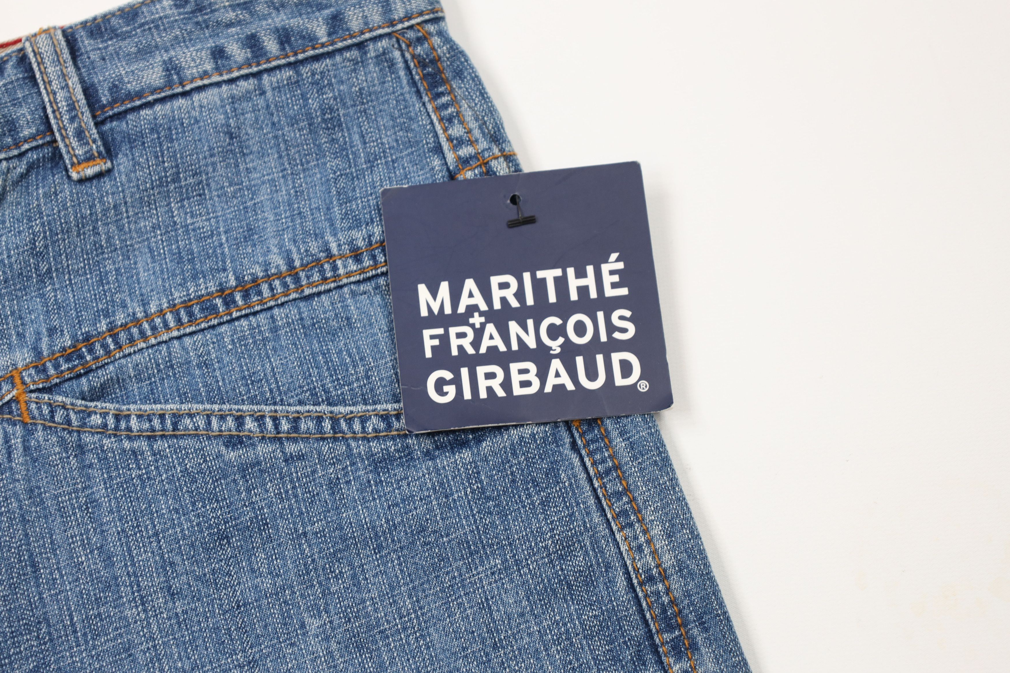 Marithe + Francois Girbaud × Vintage Deadstock Vintage 90s Marithe Francois Girbaud Denim Shorts Size US 33 - 6 Thumbnail