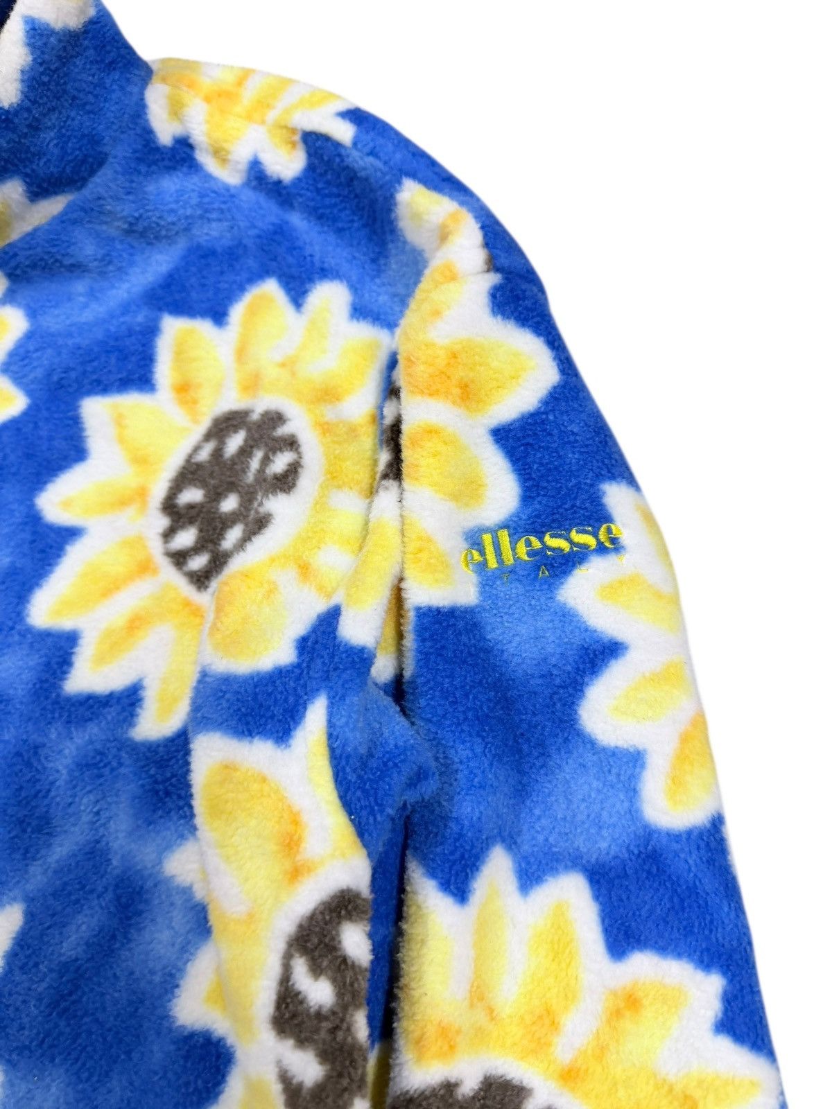Ellesse Vtg🔥Ellesse Italia Sunflower Fleece Highneck Pullover Size US M / EU 48-50 / 2 - 6 Thumbnail