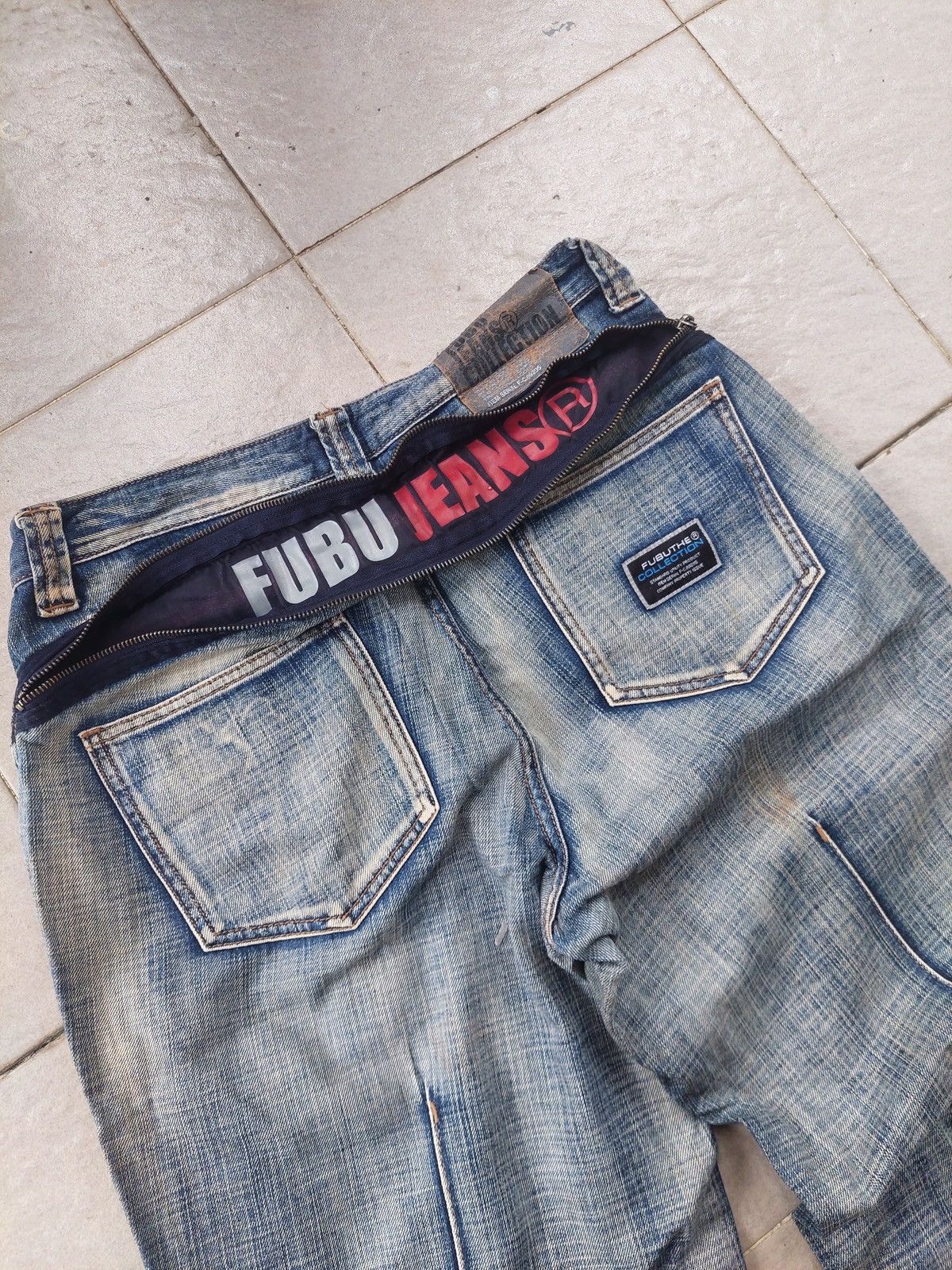 Fubu Fubu Jeans Big Logo Denim Pants Vintage Streetwear Size US 32 / EU 48 - 3 Thumbnail