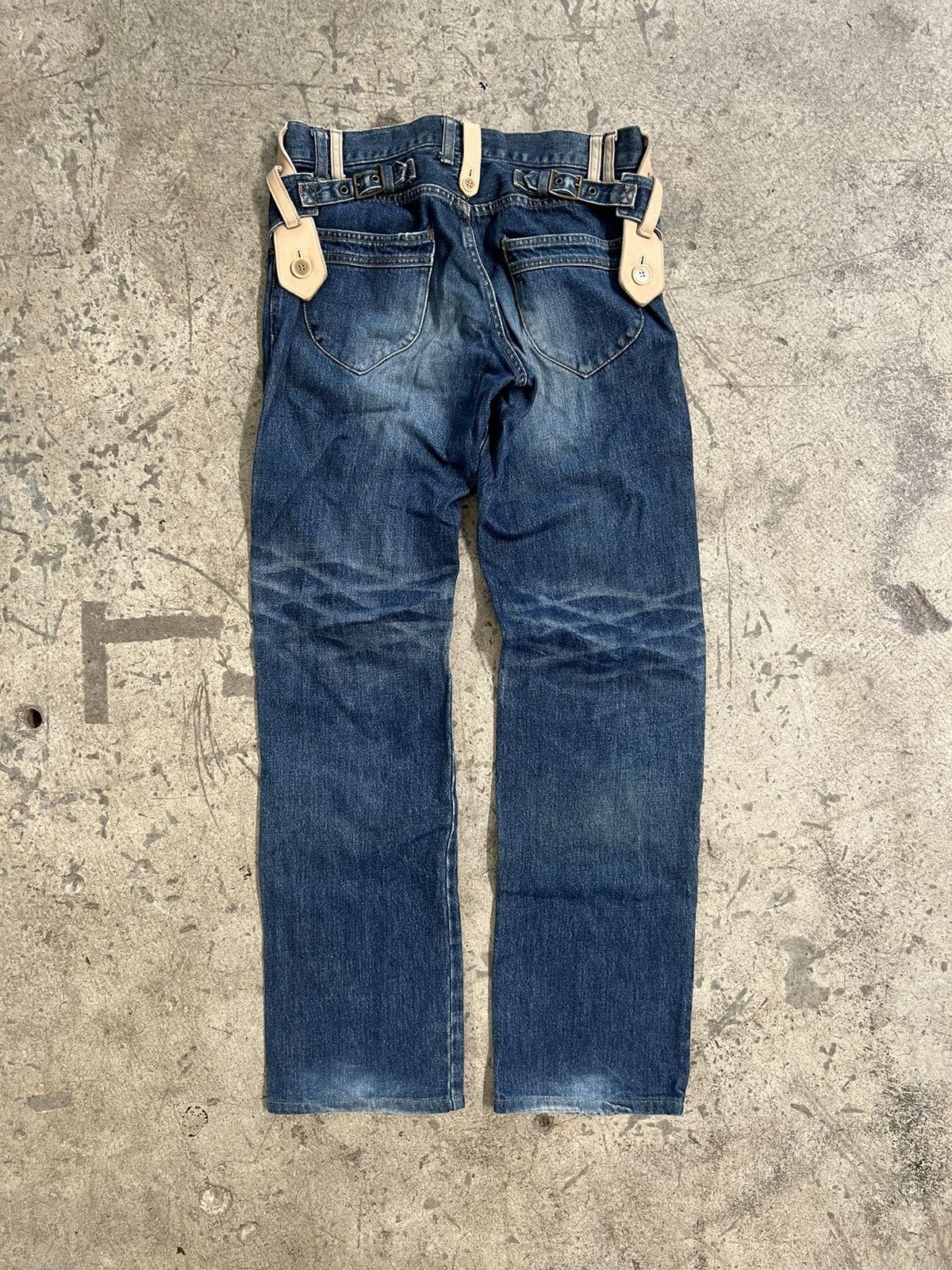 Japanese Brand 30x33 rare Y2K Japanese brand distressed denim jeans Size US 30 / EU 46 - 2 Thumbnail