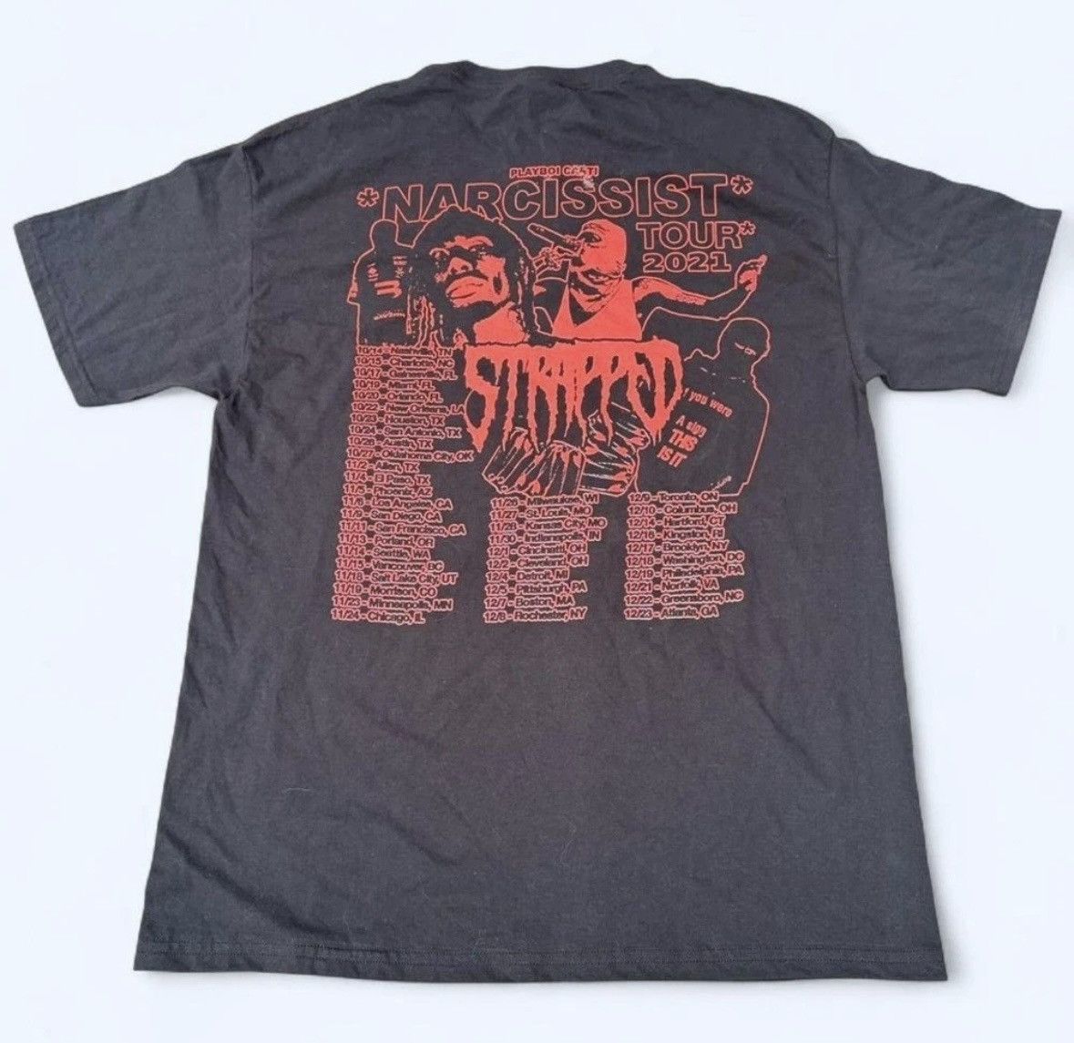 Fruit Of The Loom Playboi Carti WLR Narcissist Tour 2021 Tee Concert tee Size US M / EU 48-50 / 2 - 3 Thumbnail