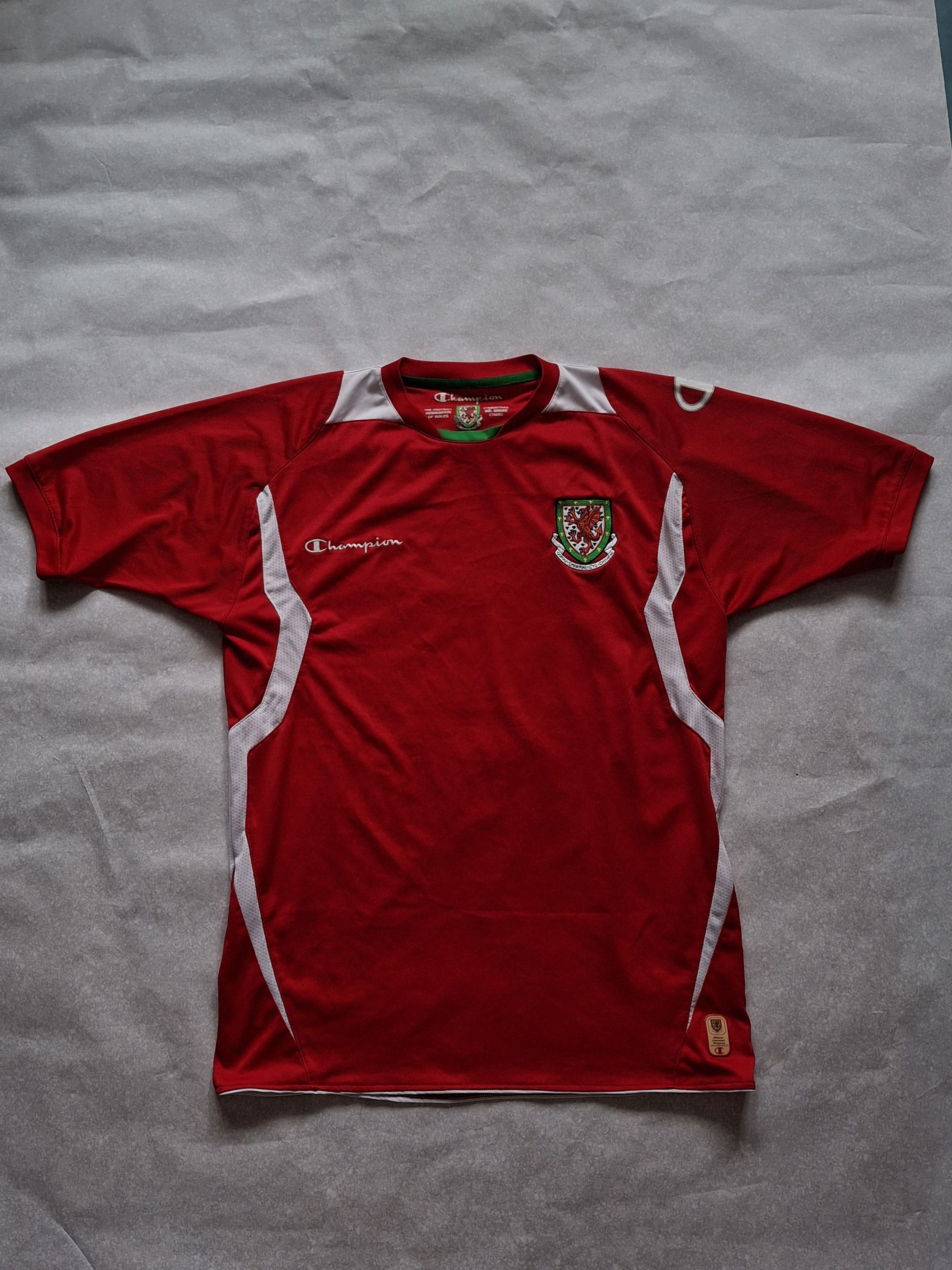 Champion × Vintage Vintage Wales Soccer Jersey Football World Cup Retro Rare Size US M / EU 48-50 / 2 - 1 Thumbnail