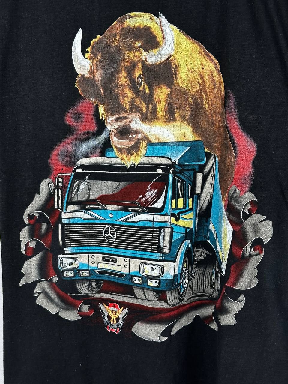 Harley Davidson Vintage 80's GHW Motiv Collectiv Trucker T-shirt Size US M / EU 48-50 / 2 - 4 Thumbnail