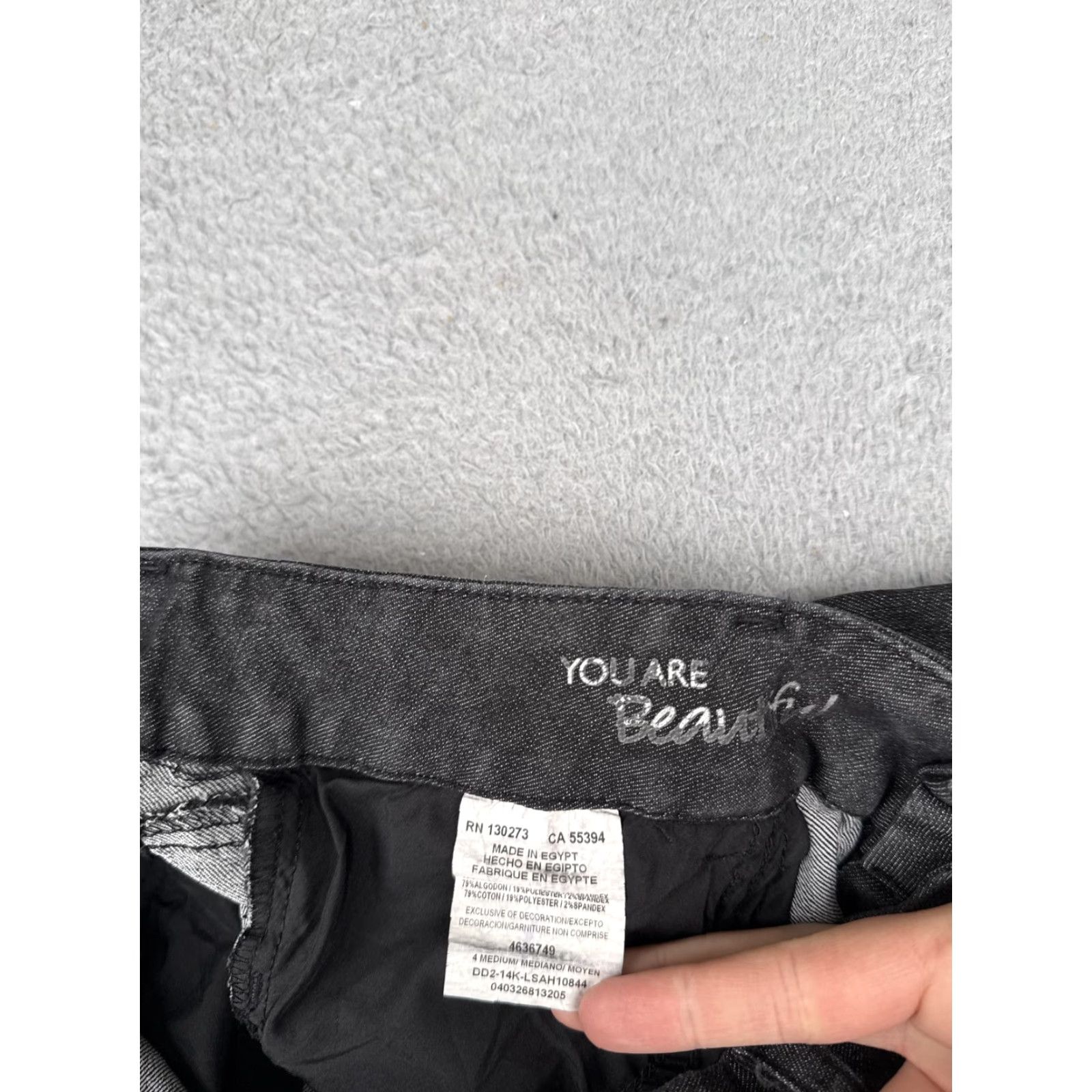 Vintage Maurices Pants Womens 4 Gray Chino Straight Leg Mid Rise Stretch Denim 28x30 Size 27" / US 4 / IT 40 - 6 Thumbnail