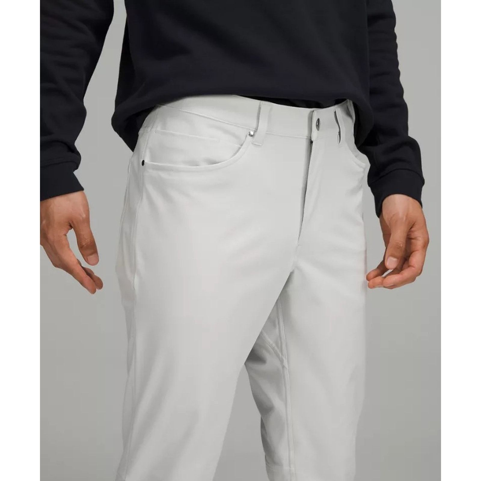 Lululemon Lululemon Light Gray ABC Classic Fit 5 Pocket Chino 34×30 Size US 34 / EU 50 - 3 Thumbnail