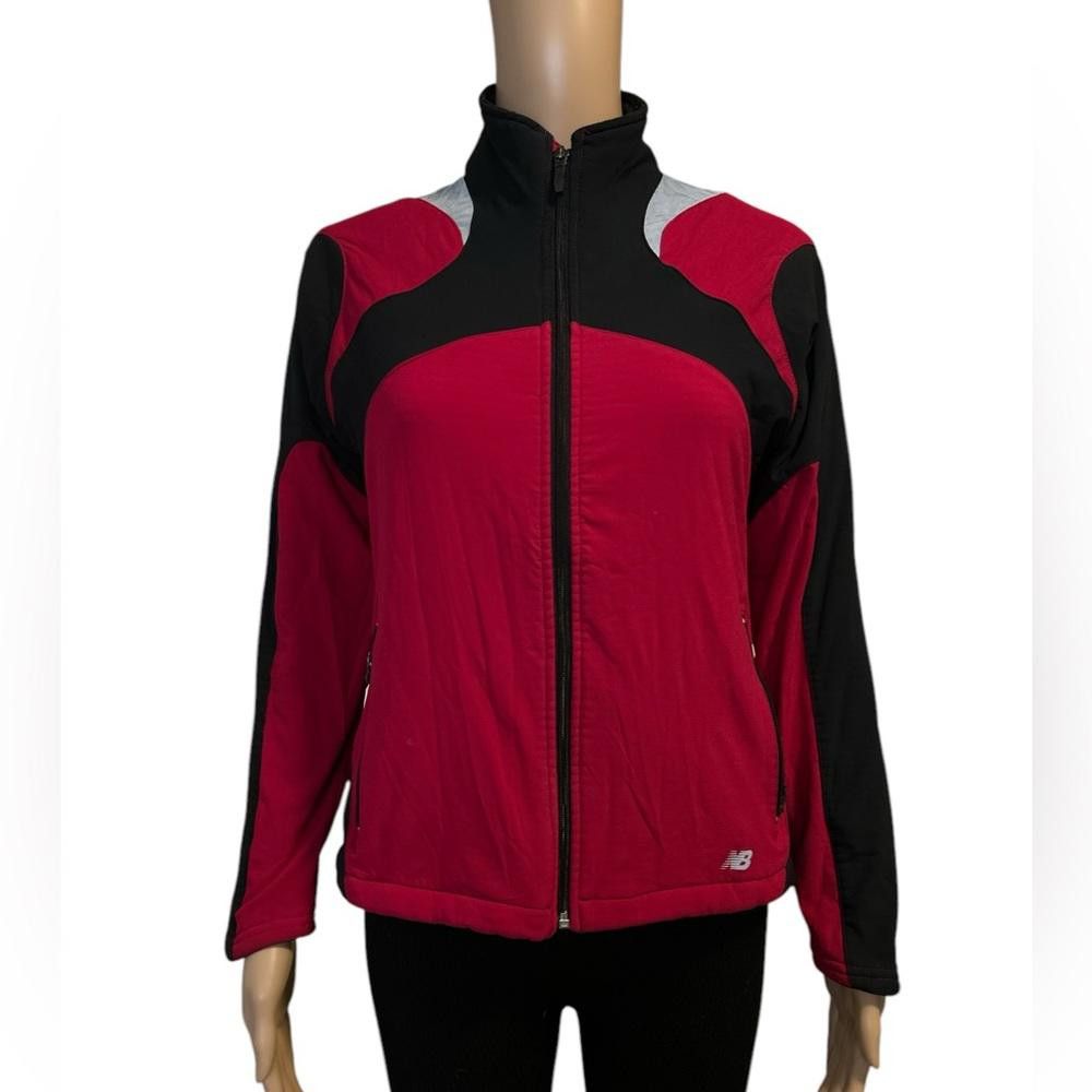 New Balance New Balance Women's Red & Black Fleece Jacket, Size M Size M / US 6-8 / IT 42-44 - 1 Thumbnail