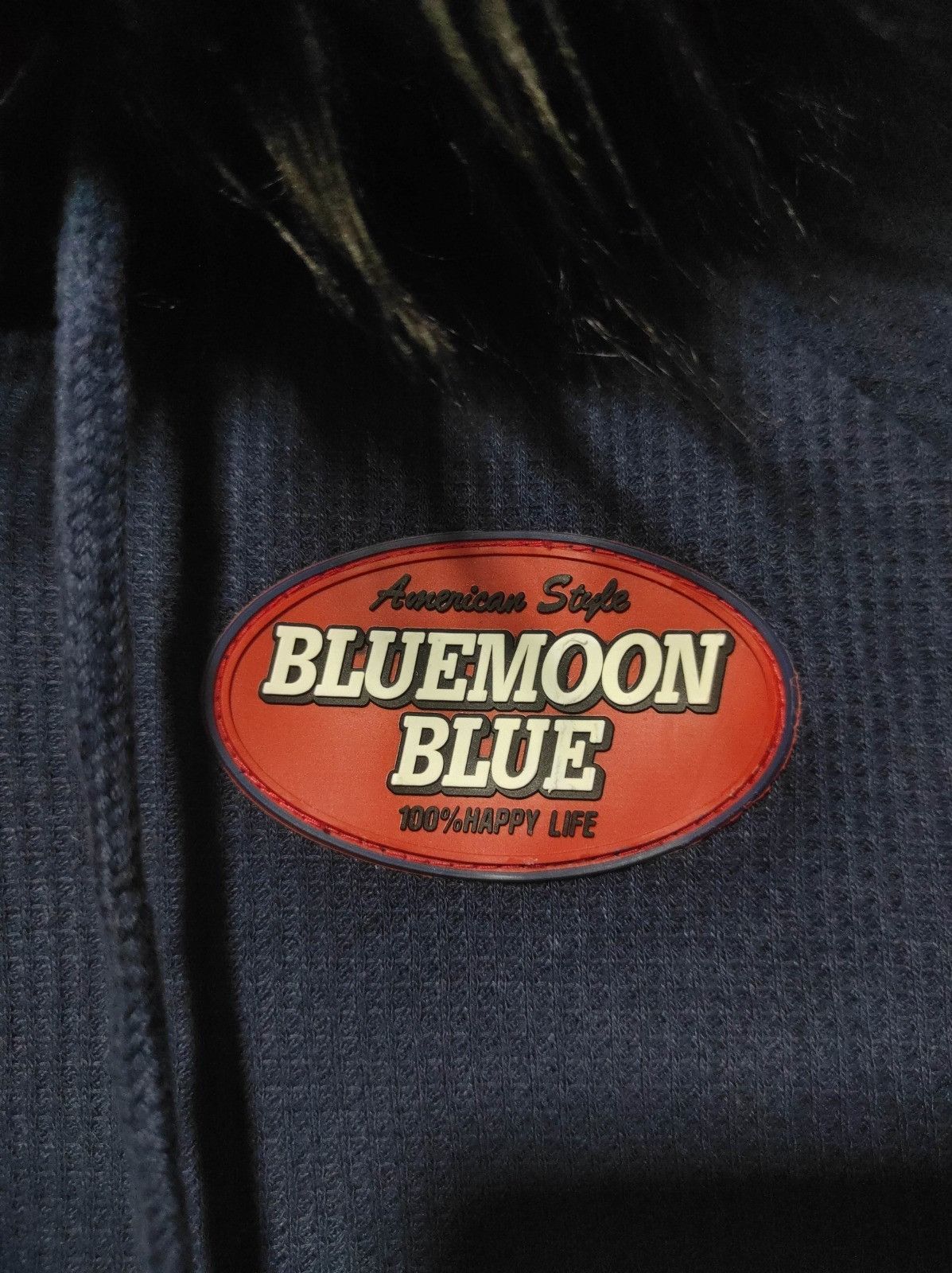 Japanese Brand Blue Moon Blue Reversibel zip Fur hoodie LGB ifsix style Size US XS / EU 42 / 0 - 16 Thumbnail