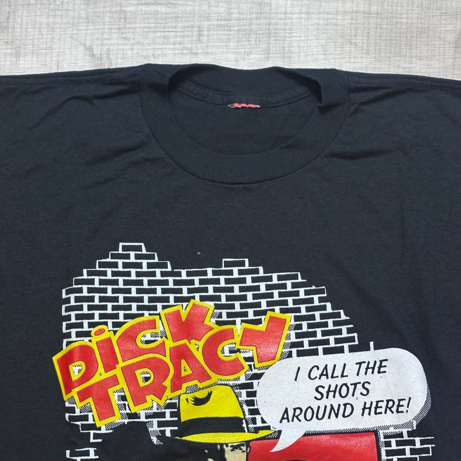 Disney Vintage 90’s Dick Tracy Disney Single Stitch Movie Promo Tee Size US L / EU 52-54 / 3 - 5 Thumbnail