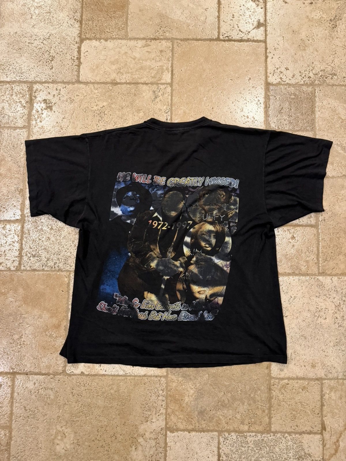 Vintage Vintage Biggie Smalls Notorious BIG Life After Death Rap Tee Size US XXL / EU 58 / 5 - 12 Thumbnail