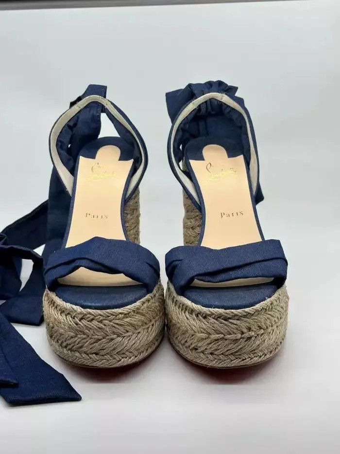 Christian Louboutin o1s1wg111224 Mariza Du Desert in Blue Size US 5 / IT 35 - 3 Thumbnail