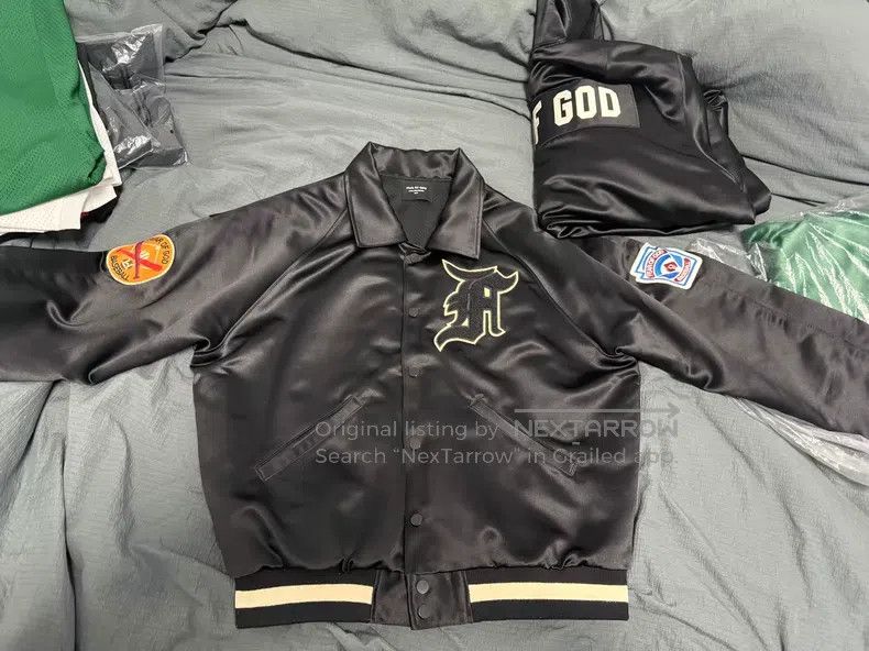 Fear of God Fear of God Silk medal baseball jacket Size US L / EU 52-54 / 3 - 1 Thumbnail