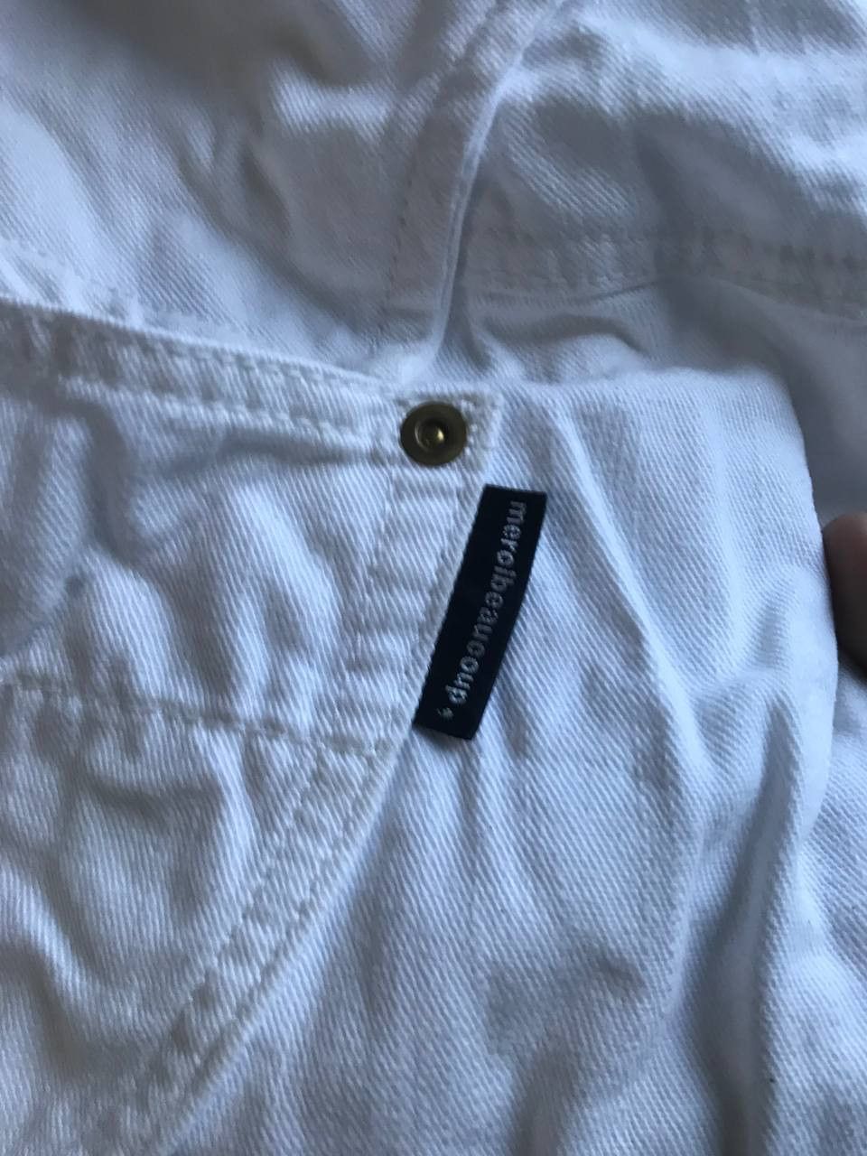 Issey Miyake × Japanese Brand × mercibeaucoup Mercibeaucoup Drop Crotch Big Patch Ribbon Baggy Pants Size US 30 / EU 46 - 5 Thumbnail
