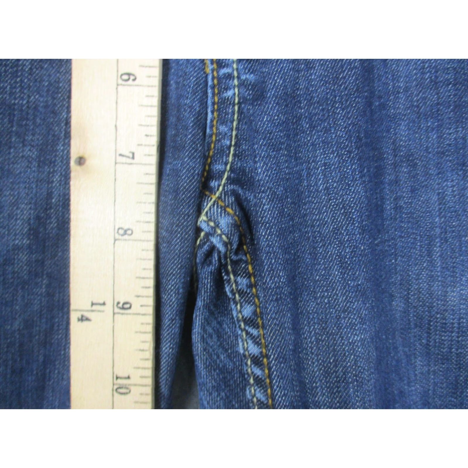 Coogi COOGI Jeans Womens 18 Blue Straight Leg Denim Gold Embellished Pockets Designer Size 40" / US 18 - 6 Thumbnail