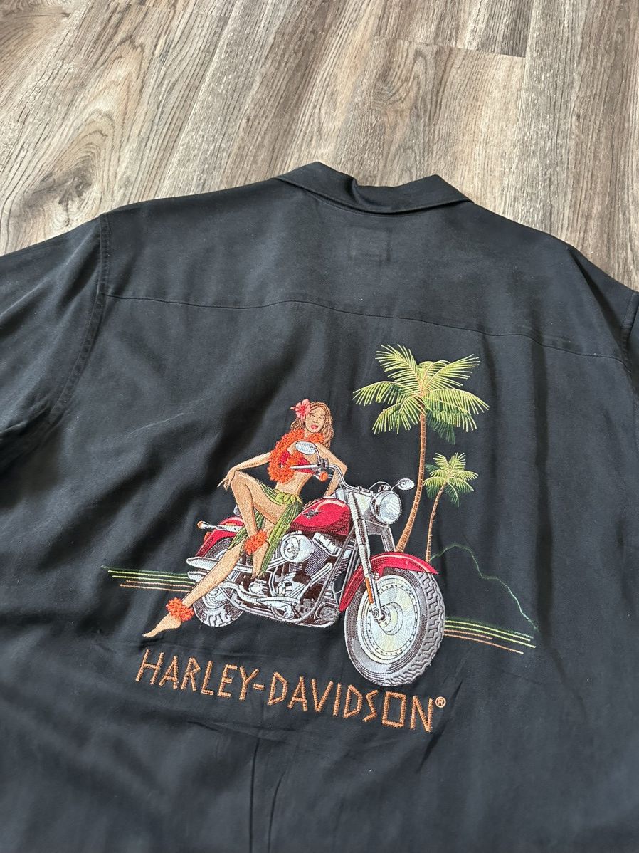 Vintage Vintage Harley Davidson Hawaii Rock Shirt Size US XL / EU 56 / 4 - 3 Thumbnail