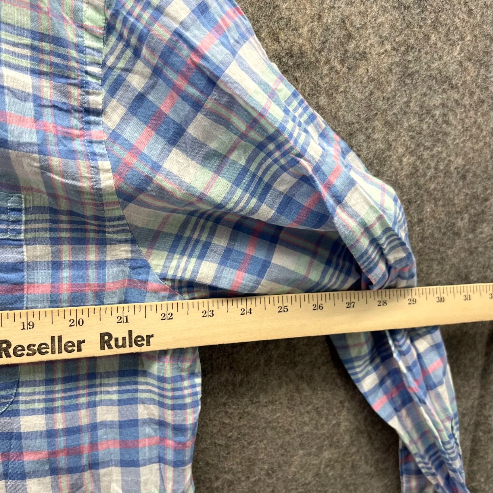 Vineyard Vines Vineyard Vines Shirt Mens Large Blue Button Down Slim Fit Tucker Madras Plaid Vintage Size US L / EU 52-54 / 3 - 5 Thumbnail