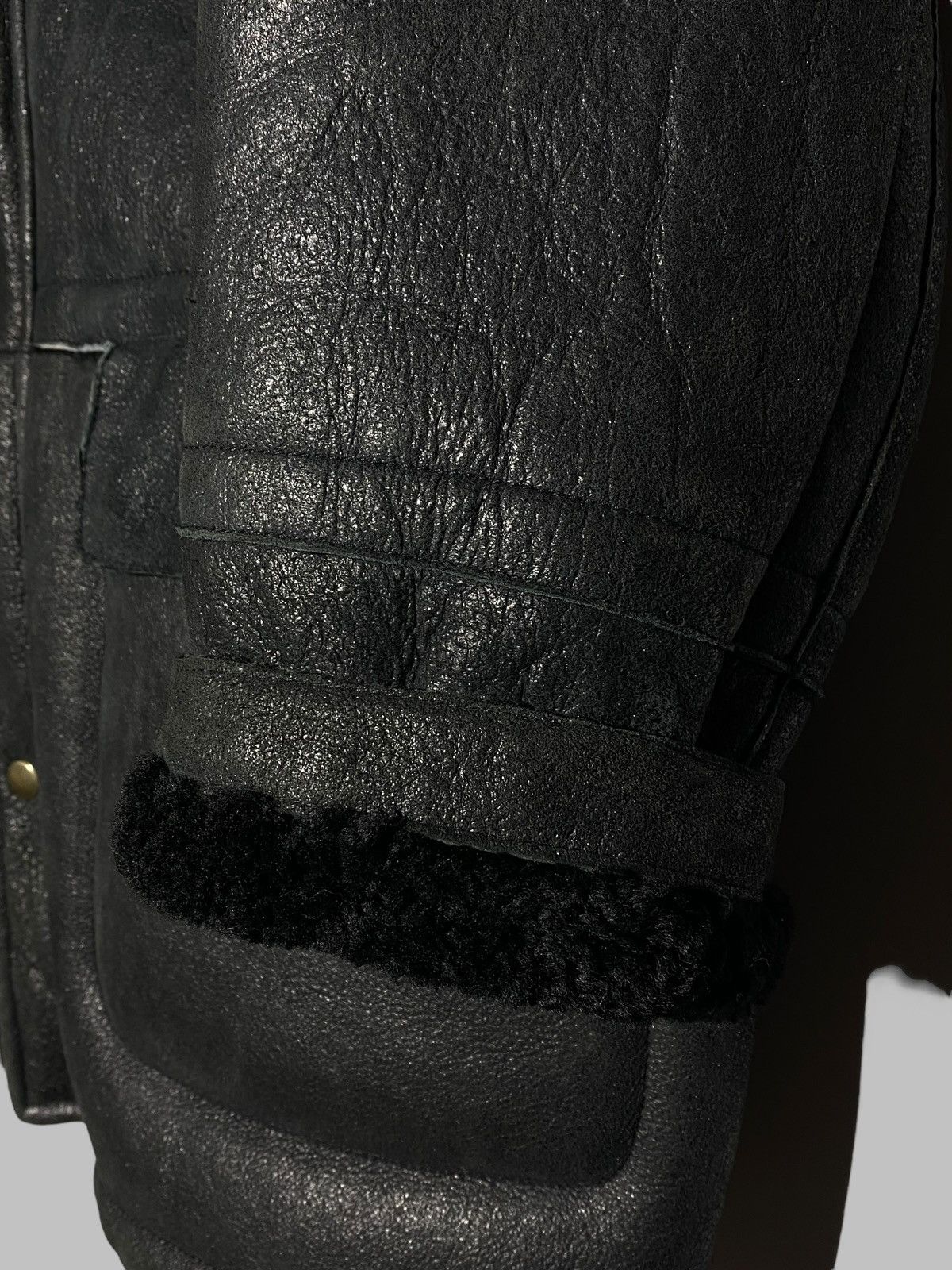 Versace Versace Classic V2 Shearling Jacket Black Vintage Rare Coat Size US XL / EU 56 / 4 - 13 Thumbnail